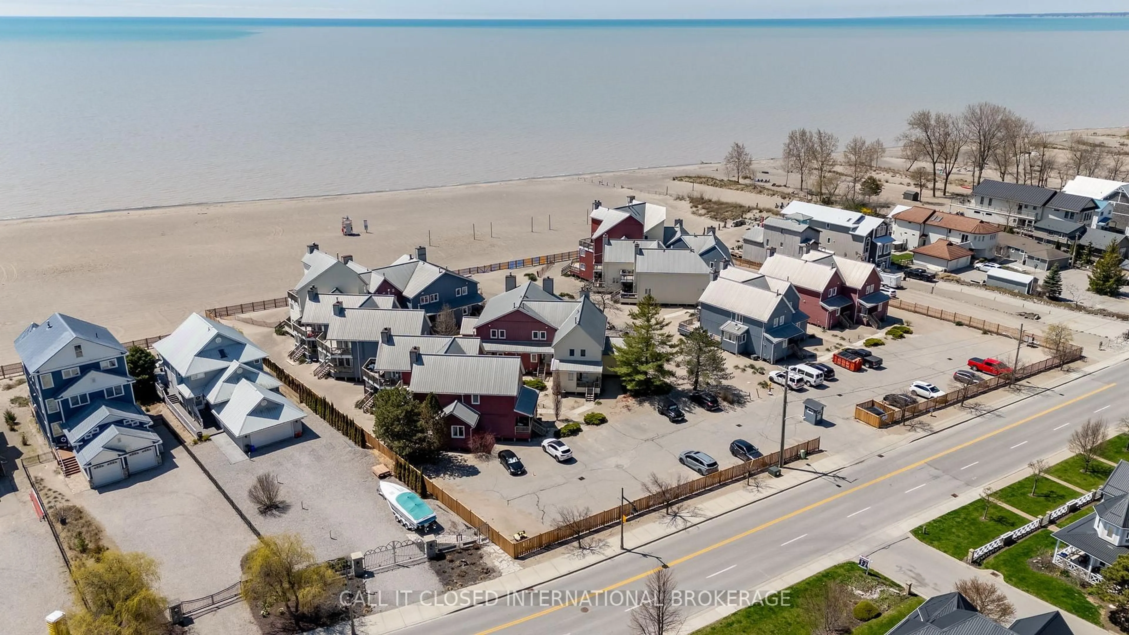 A pic from outside/outdoor area/front of a property/back of a property/a pic from drone, water/lake/river/ocean view for 374 Edith Cavell Blvd #3, Central Elgin Ontario N5L 1E5