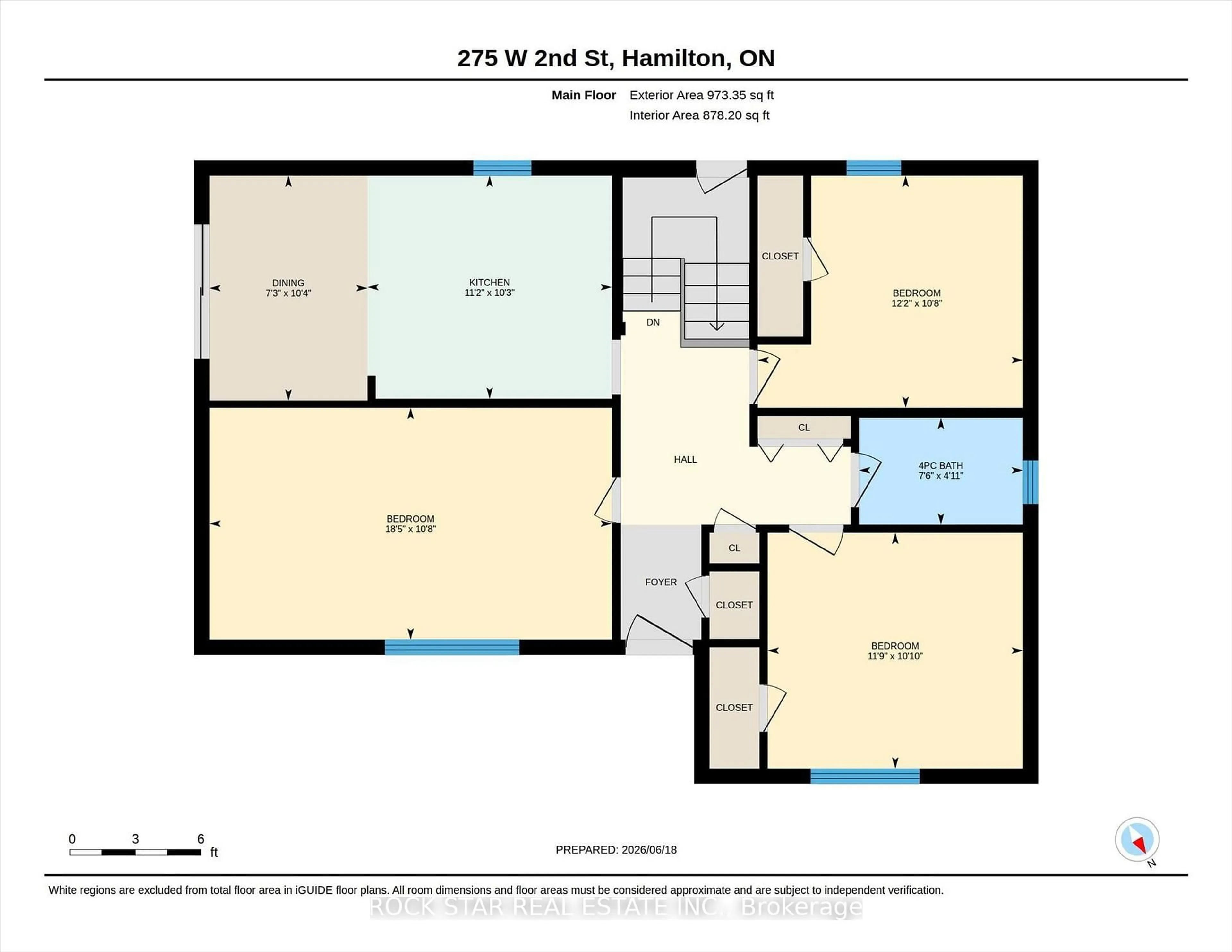 Floor plan for 275 West 2nd St, Hamilton Ontario L9C 3G8