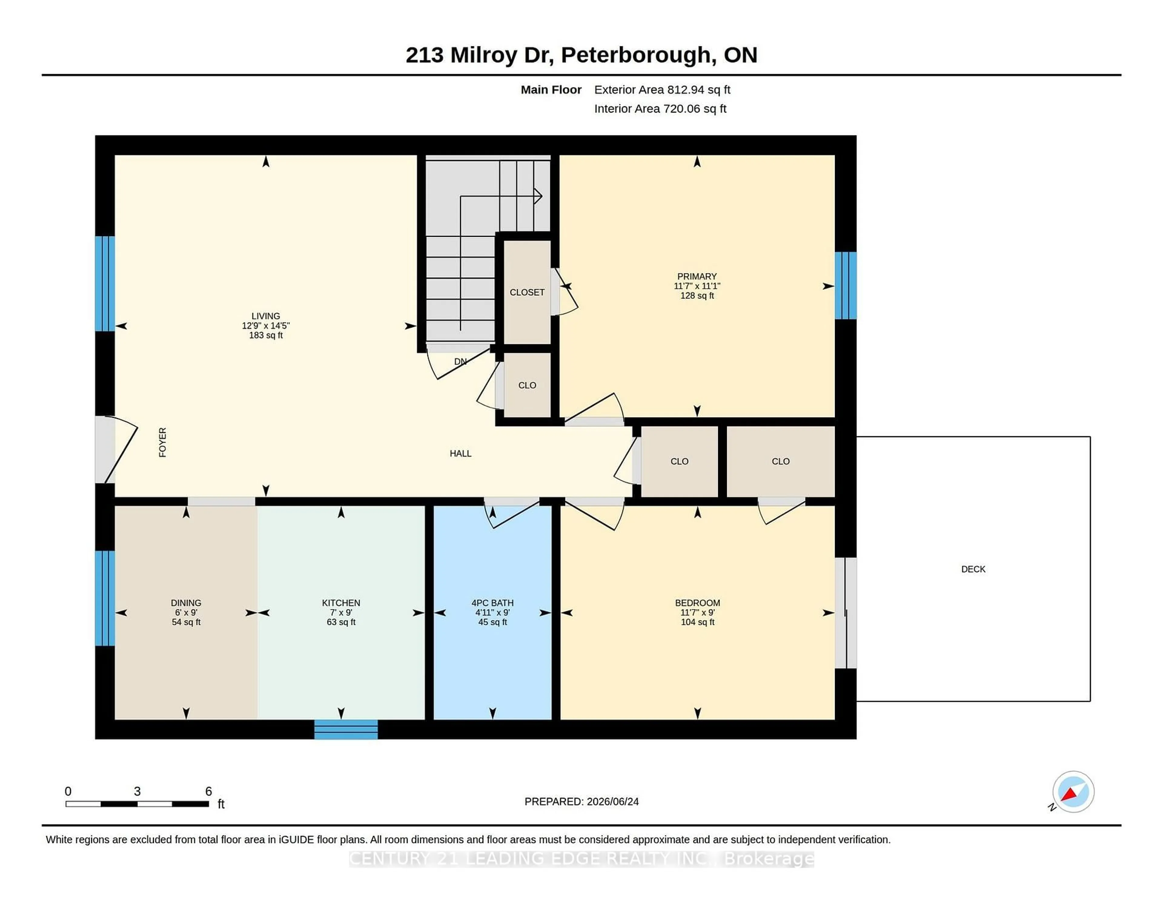 Floor plan for 213 Milroy Dr, Peterborough Ontario K9H 7M8