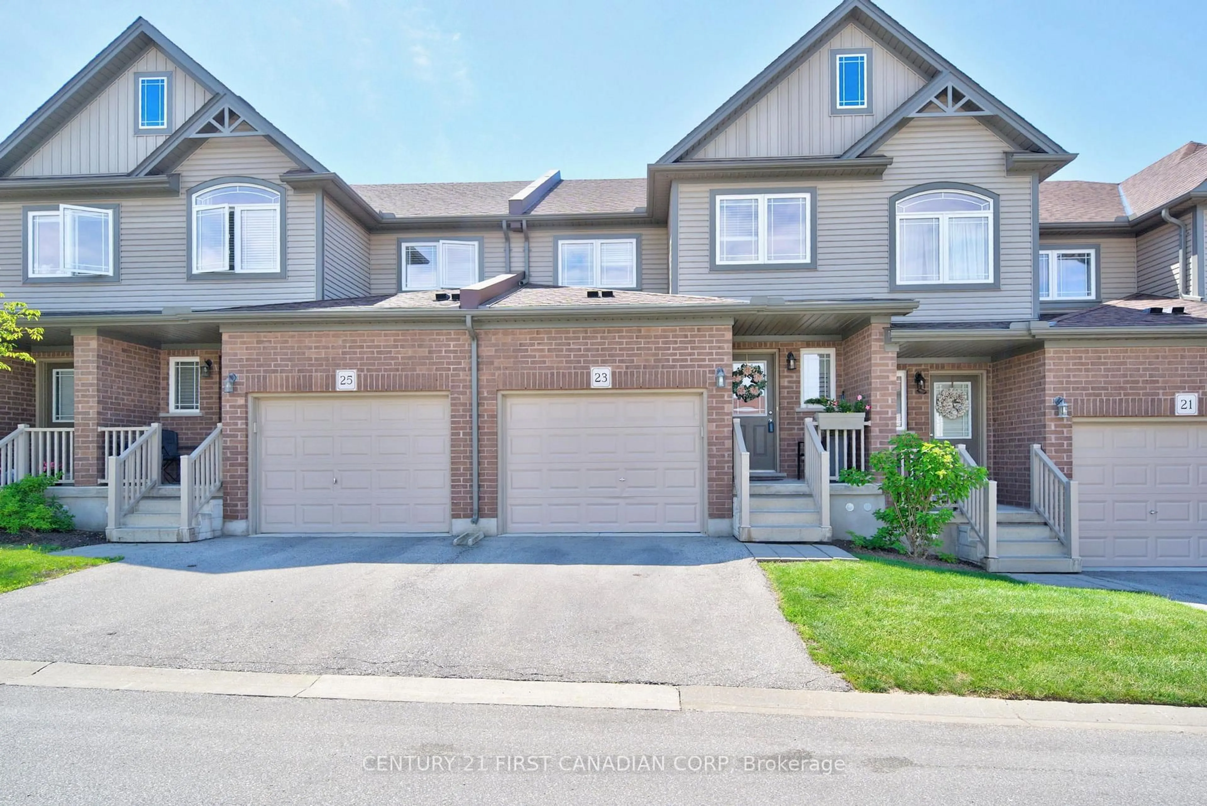 A pic from outside/outdoor area/front of a property/back of a property/a pic from drone, street for 1220 Riverbend Rd #23, London South Ontario N6K 0G5