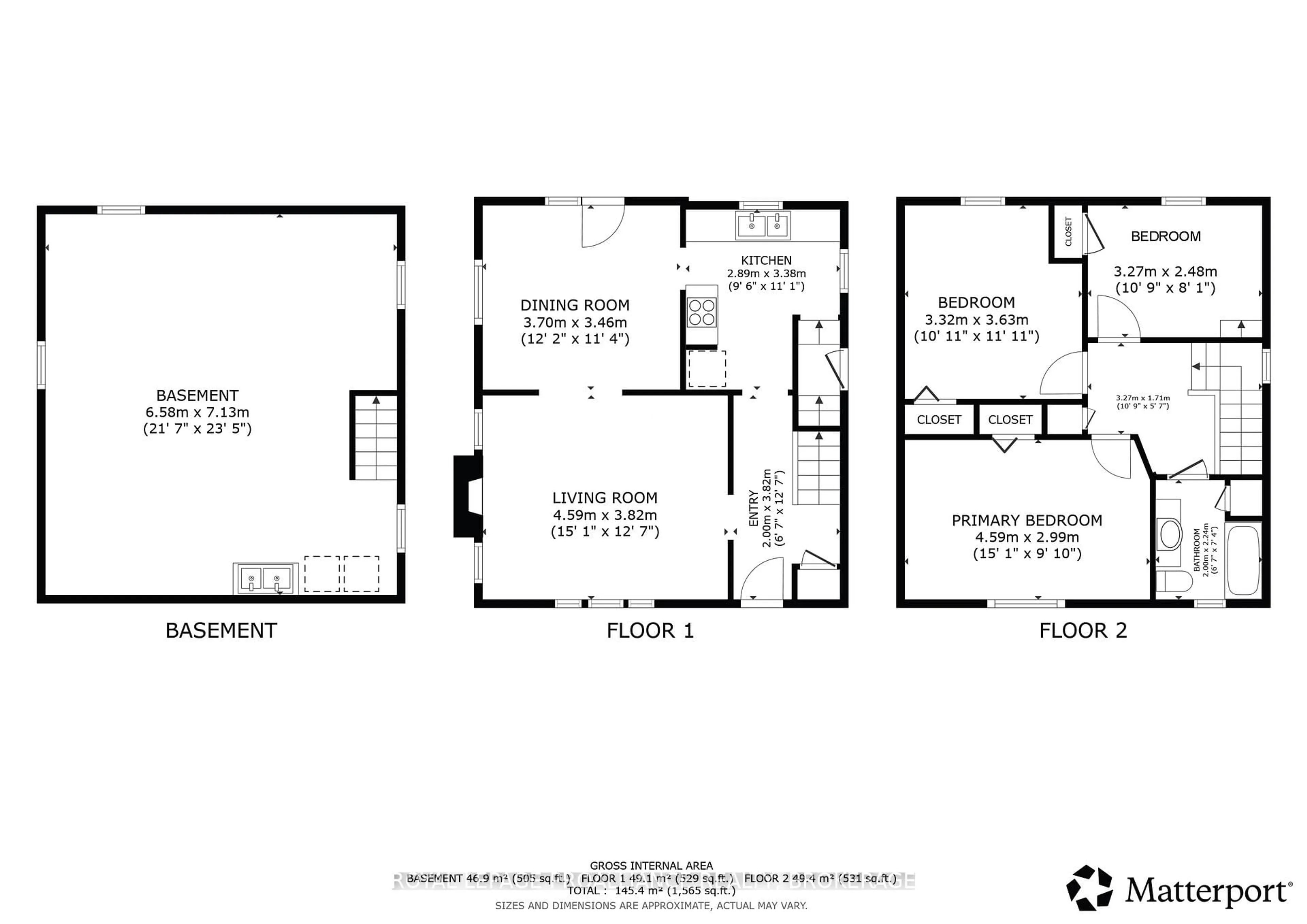 Floor plan for 101 Napier St, Kingston Ontario K7L 4G2