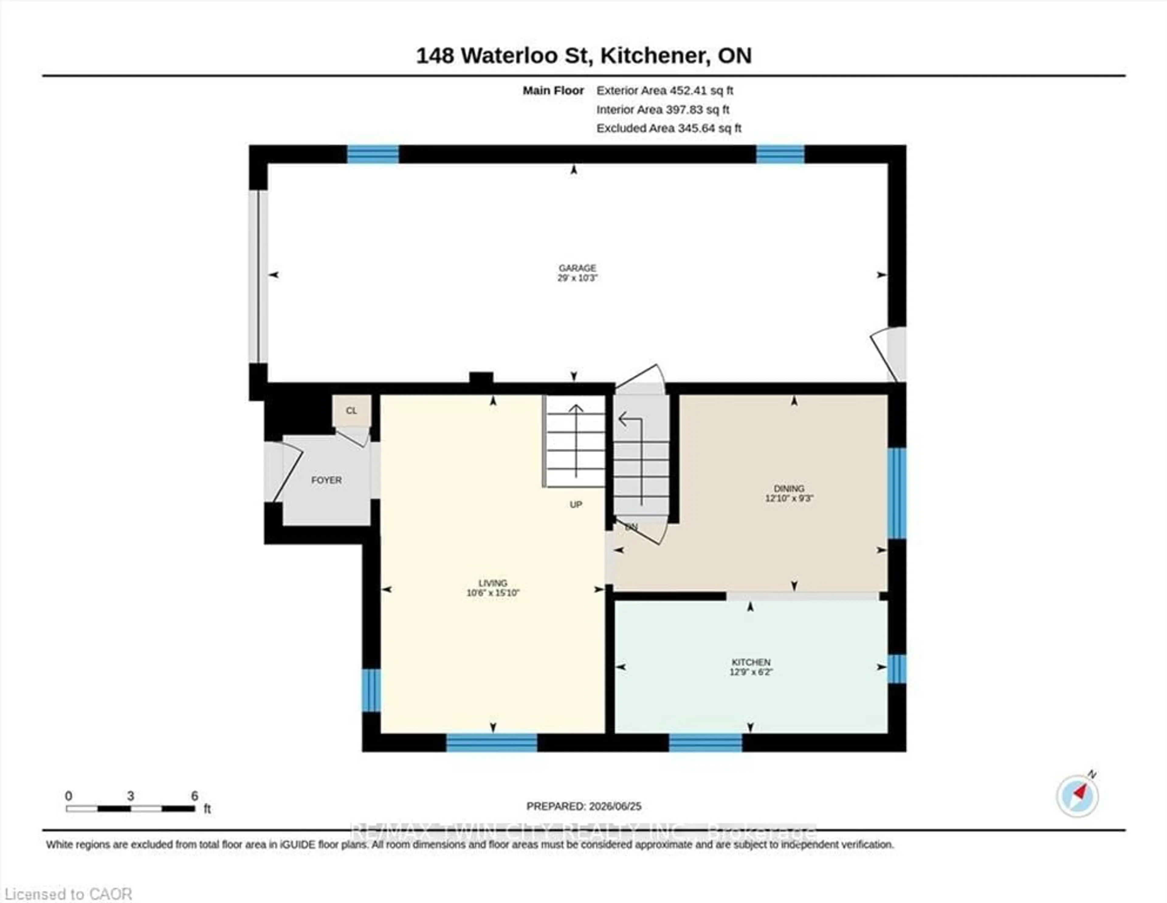 Floor plan for 148 Waterloo St, Waterloo Ontario N2J 1Y2
