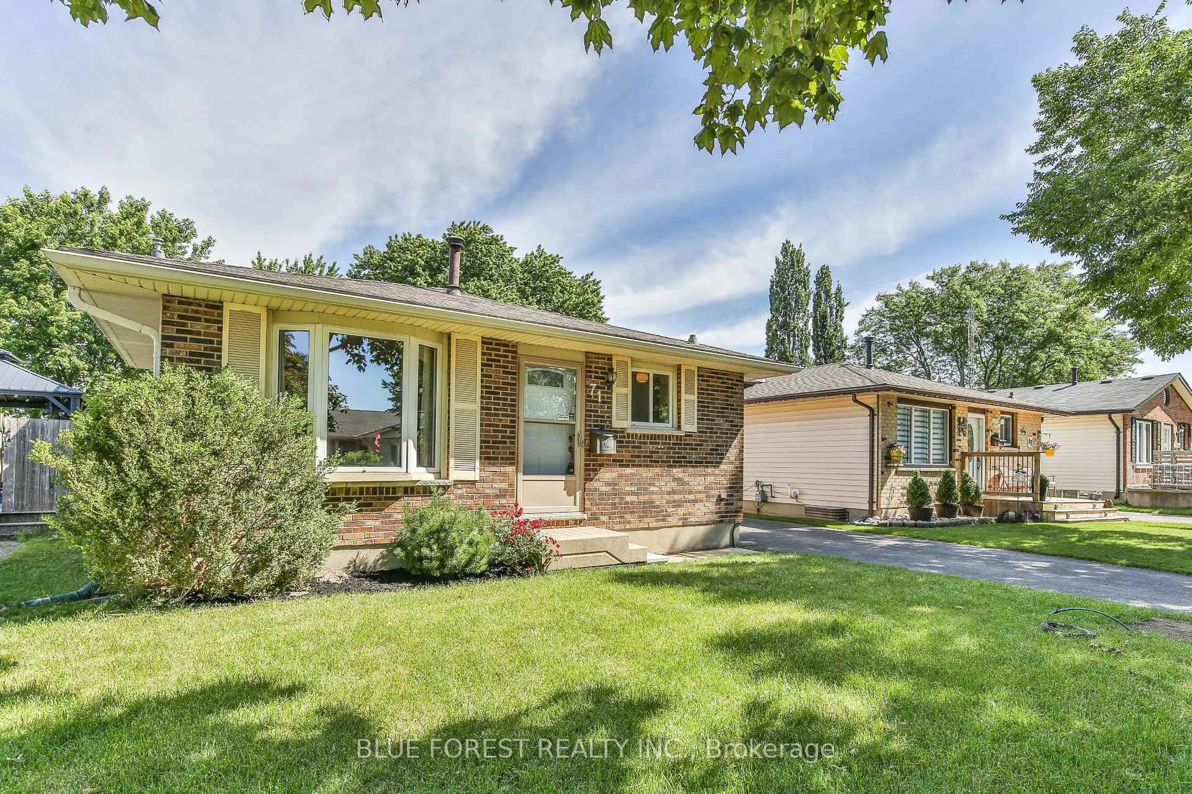 Home with brick exterior material, street for 71 Rosamond Cres, London South Ontario N6E 2M7