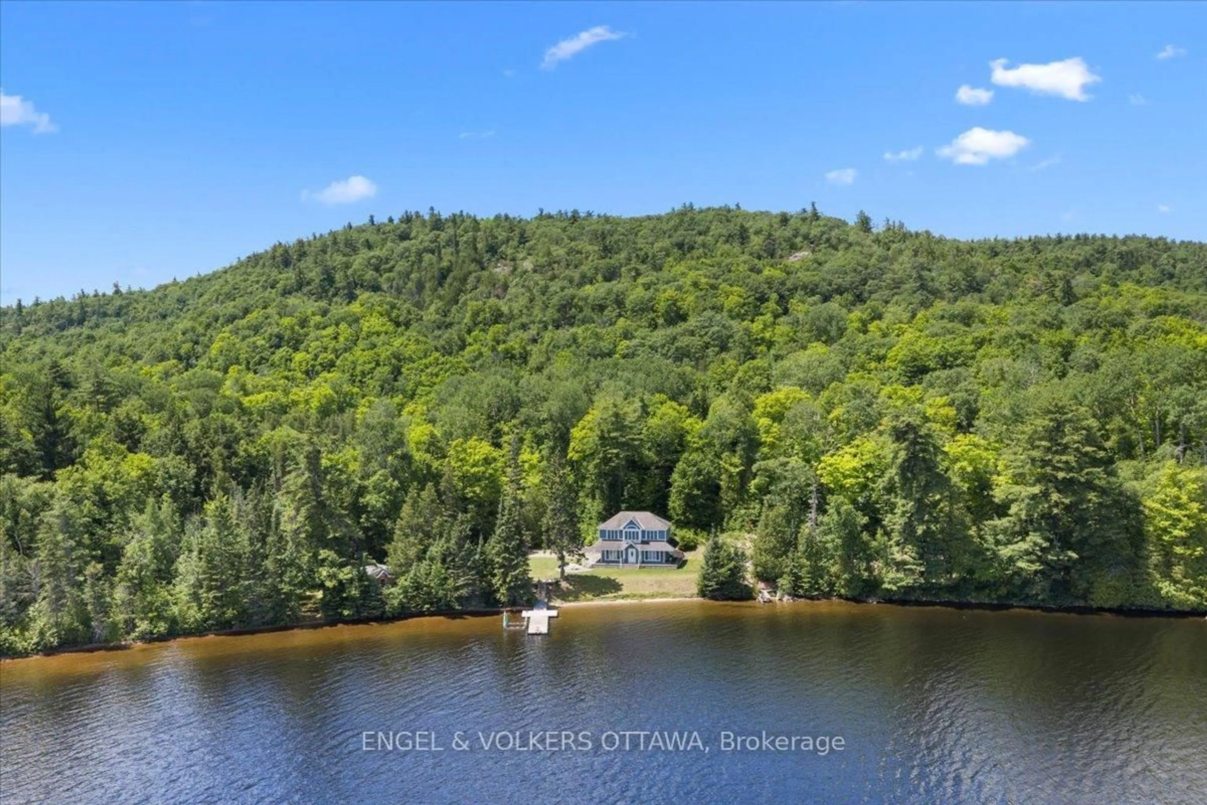 A pic from outside/outdoor area/front of a property/back of a property/a pic from drone, water/lake/river/ocean view for 541 Morglan Lane, Calabogie Ontario K0J 1H0