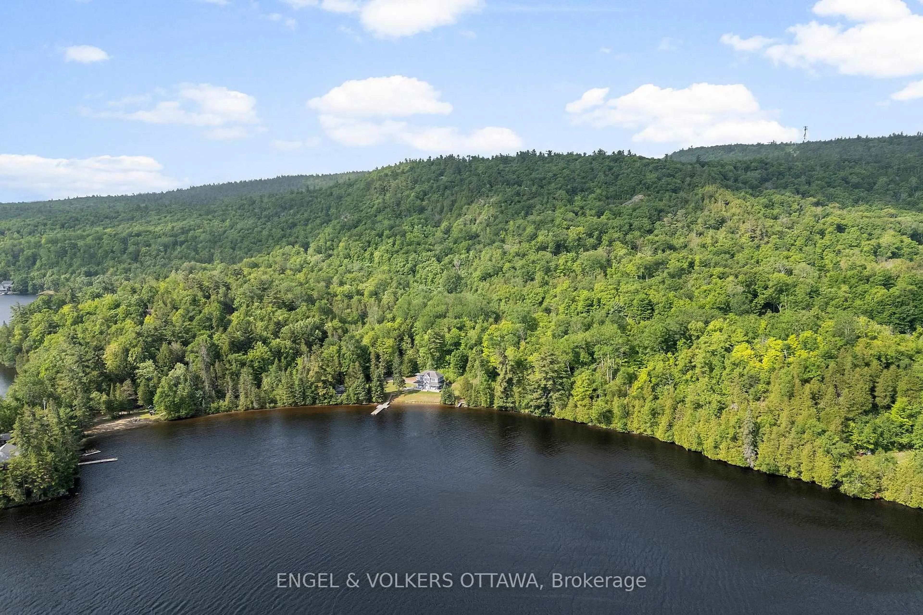 A pic from outside/outdoor area/front of a property/back of a property/a pic from drone, water/lake/river/ocean view for 541 Morglan Lane, Calabogie Ontario K0J 1H0