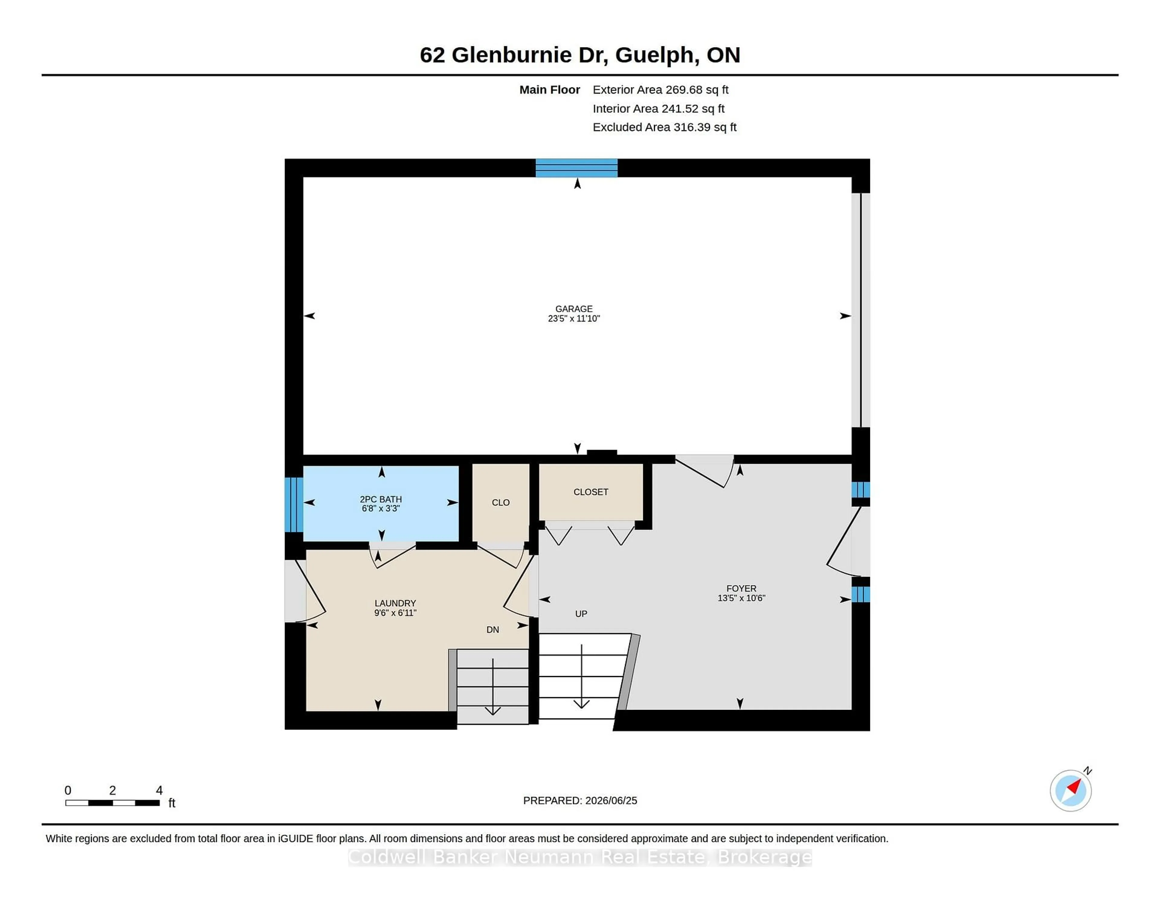Floor plan for 62 Glenburnie Dr, Guelph Ontario N1E 4C5