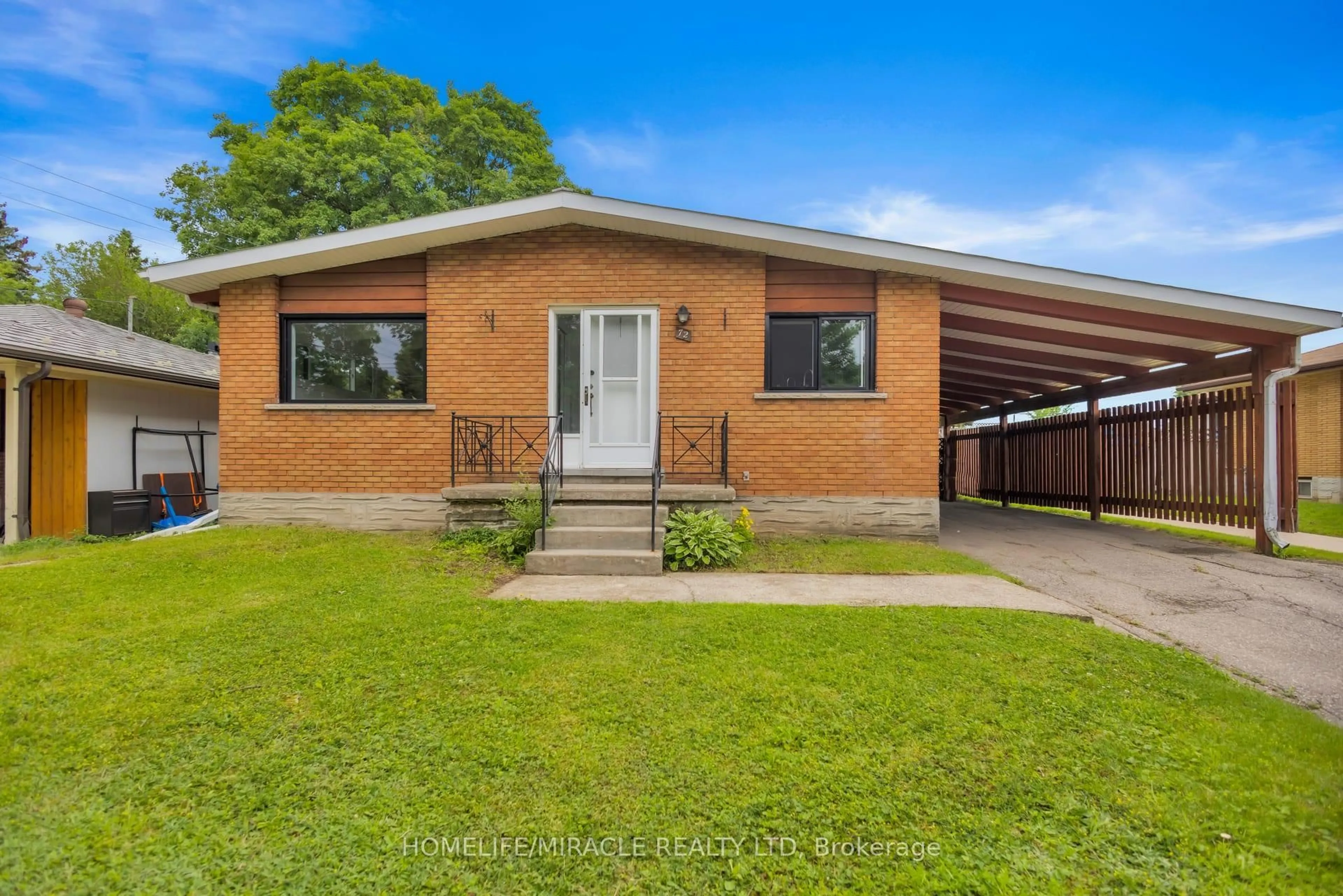 Home with brick exterior material, street for 72 Massey Ave, Kitchener Ontario N2C 1M3