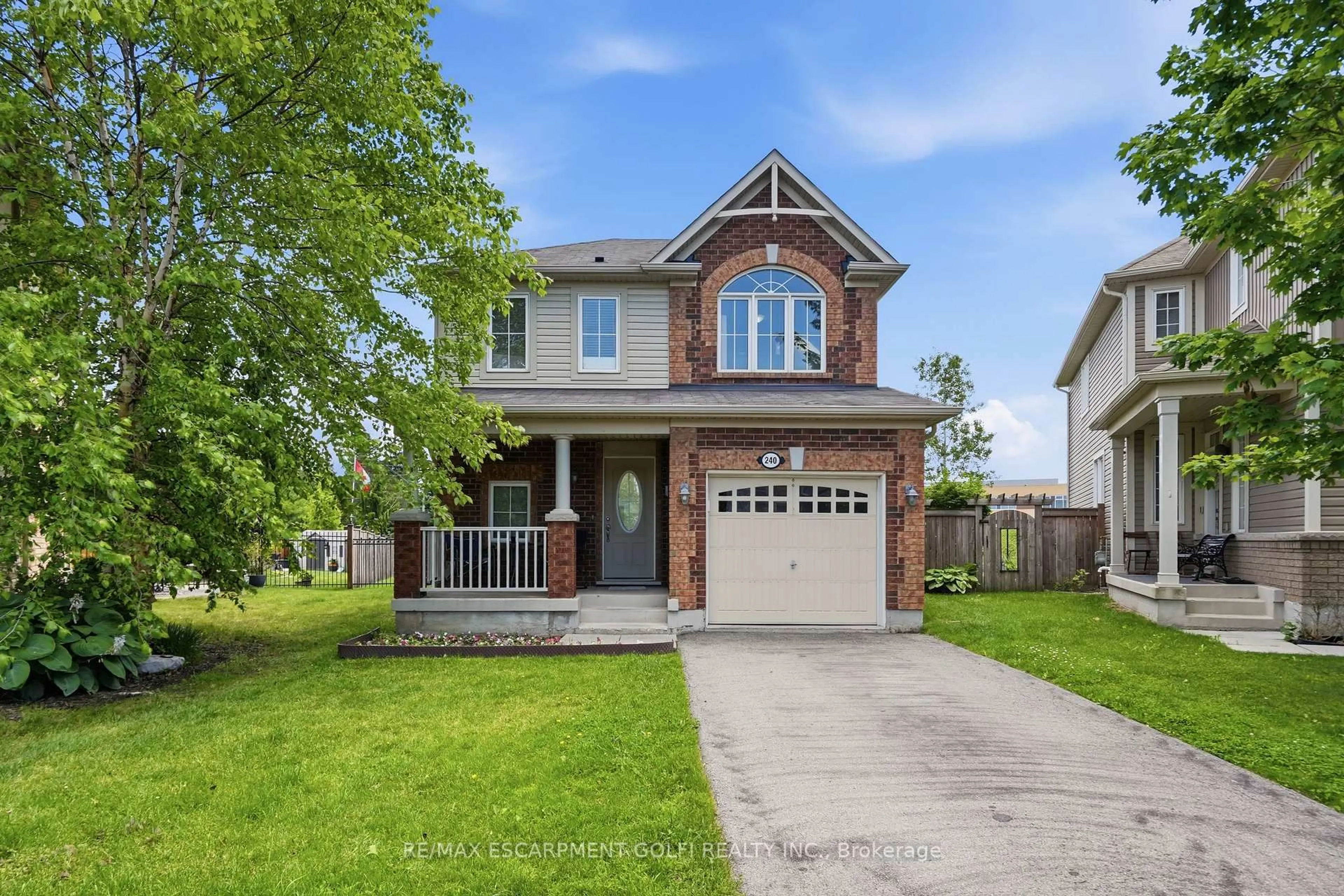 Home with brick exterior material, street for 240 Emick Dr, Hamilton Ontario L9K 0E1