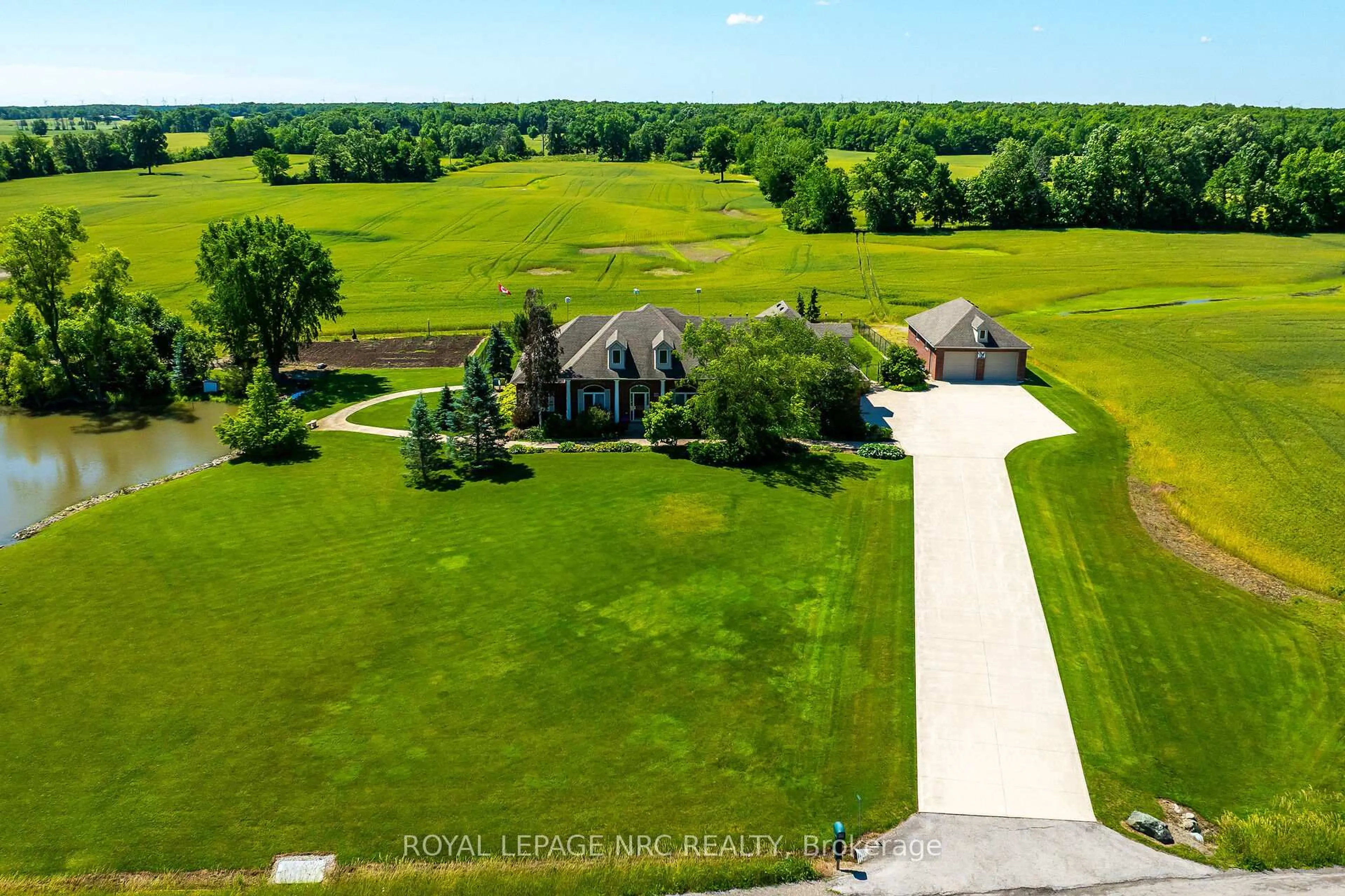 A pic from outside/outdoor area/front of a property/back of a property/a pic from drone, water/lake/river/ocean view for 420 Concession Road 2 Rd, Haldimand Ontario N0A 1R0