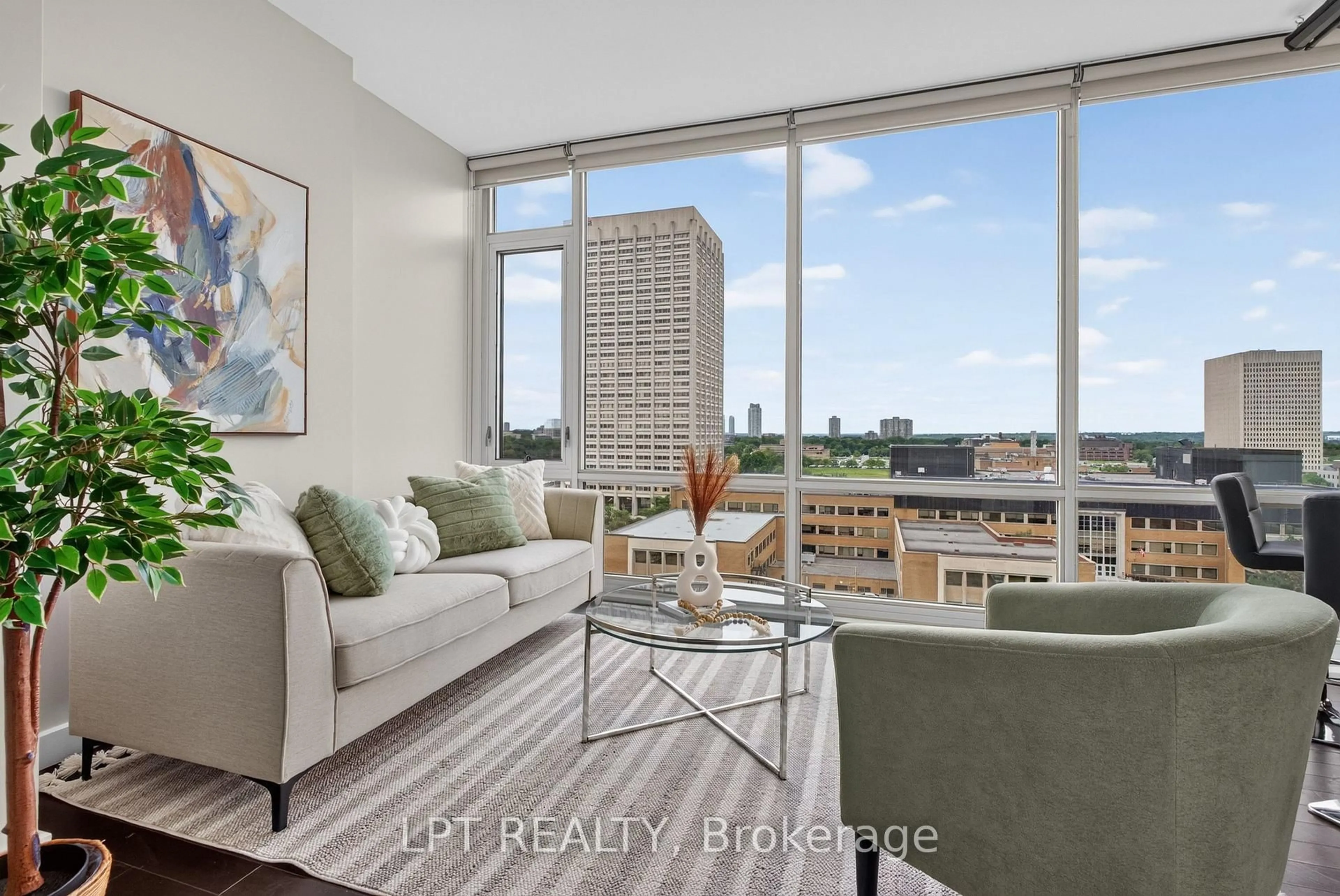 Living room with furniture, unknown for 201 Parkdale Ave #1004, Ottawa Ontario K1Y 1E8