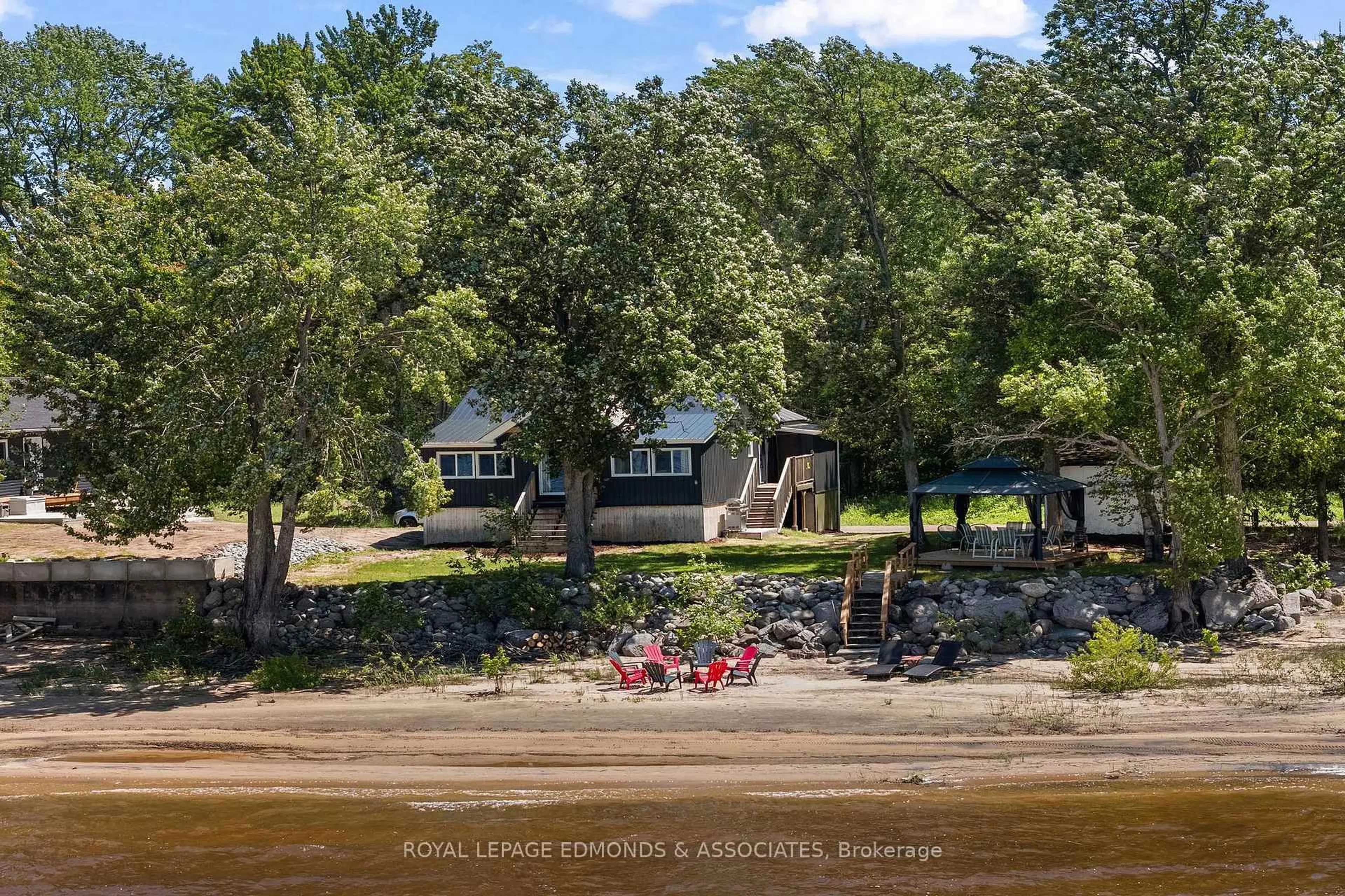 A pic from outside/outdoor area/front of a property/back of a property/a pic from drone, water/lake/river/ocean view for 59 Greatview Tr, Pembroke Ontario K8A 6W2