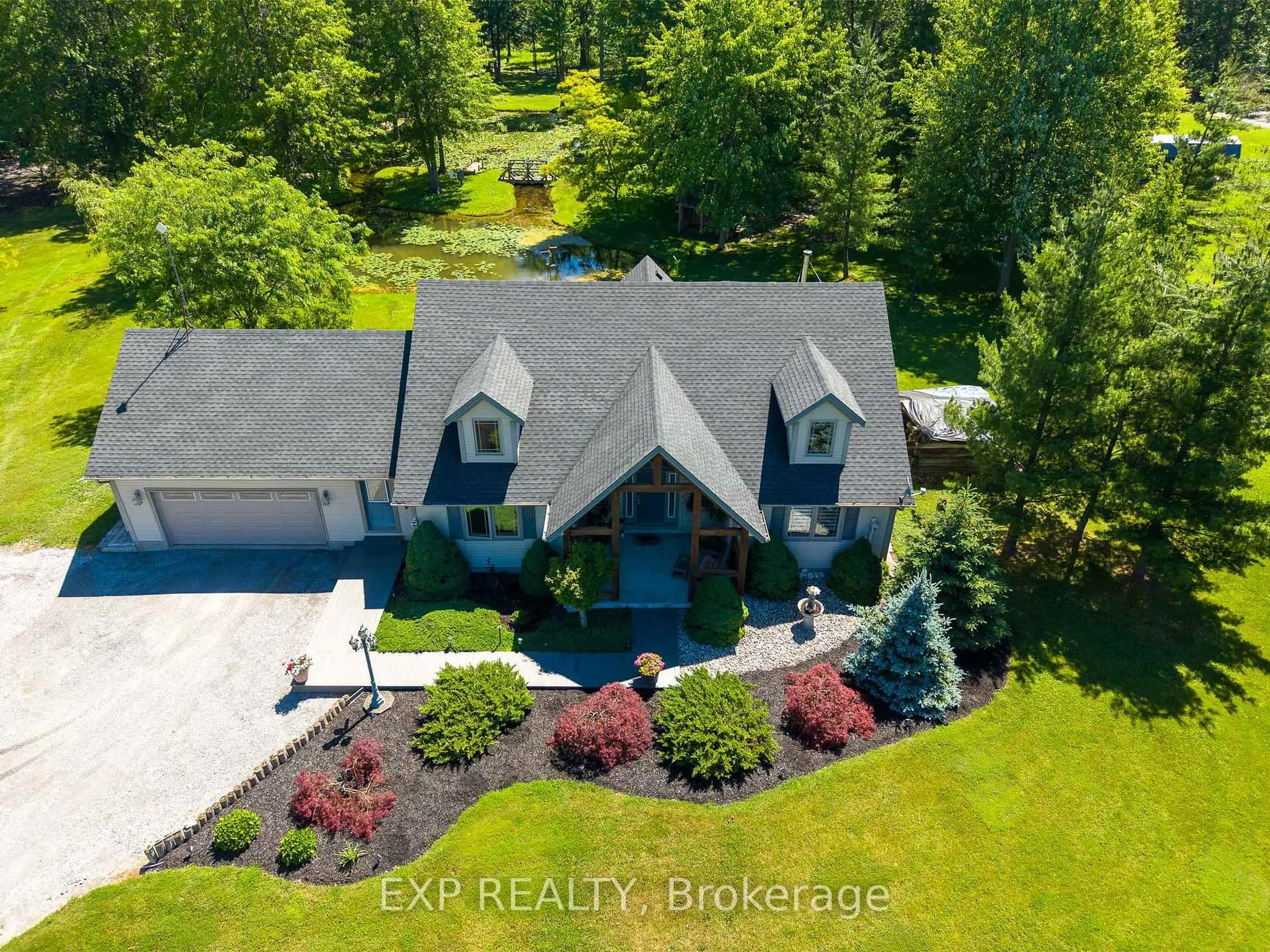 A pic from outside/outdoor area/front of a property/back of a property/a pic from drone, water/lake/river/ocean view for 50849 O'Reilly's Rd, Wainfleet Ontario L0S 1V0