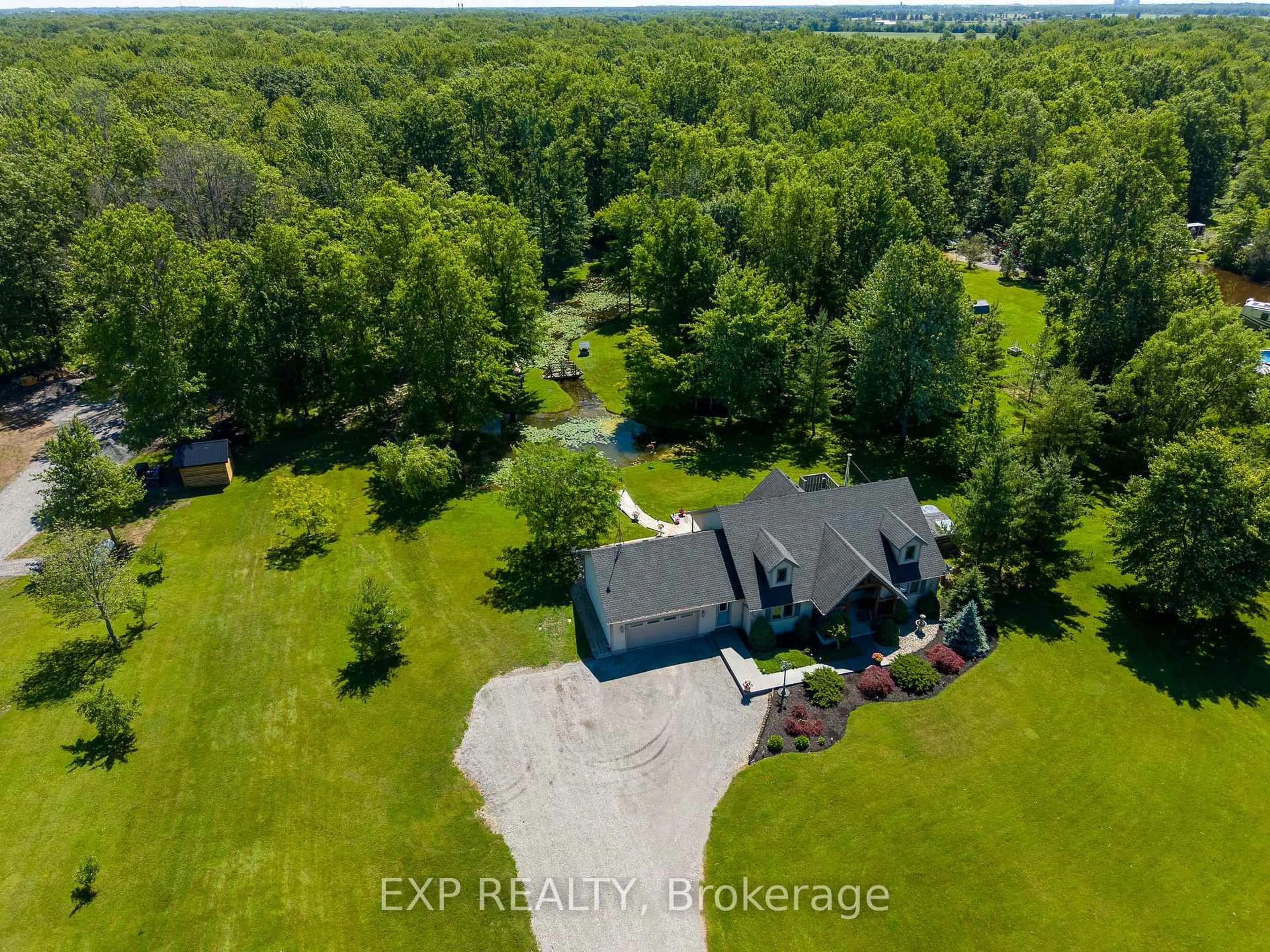 A pic from outside/outdoor area/front of a property/back of a property/a pic from drone, water/lake/river/ocean view for 50849 O'Reilly's Rd, Wainfleet Ontario L0S 1V0