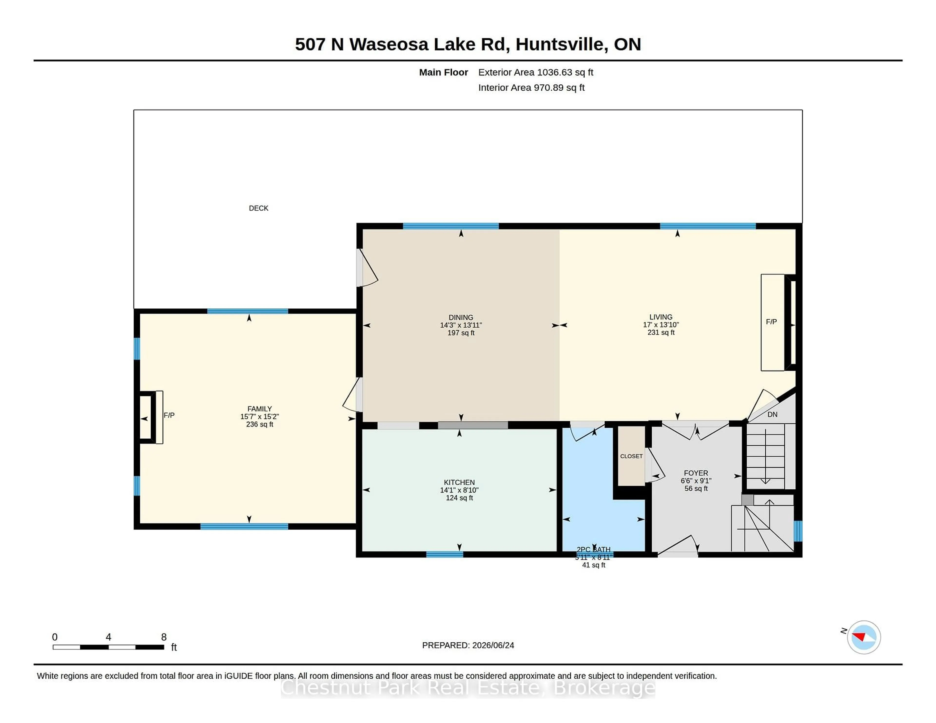 Floor plan for 507 North Waseosa Lake Rd, Huntsville Ontario P1H 2J4