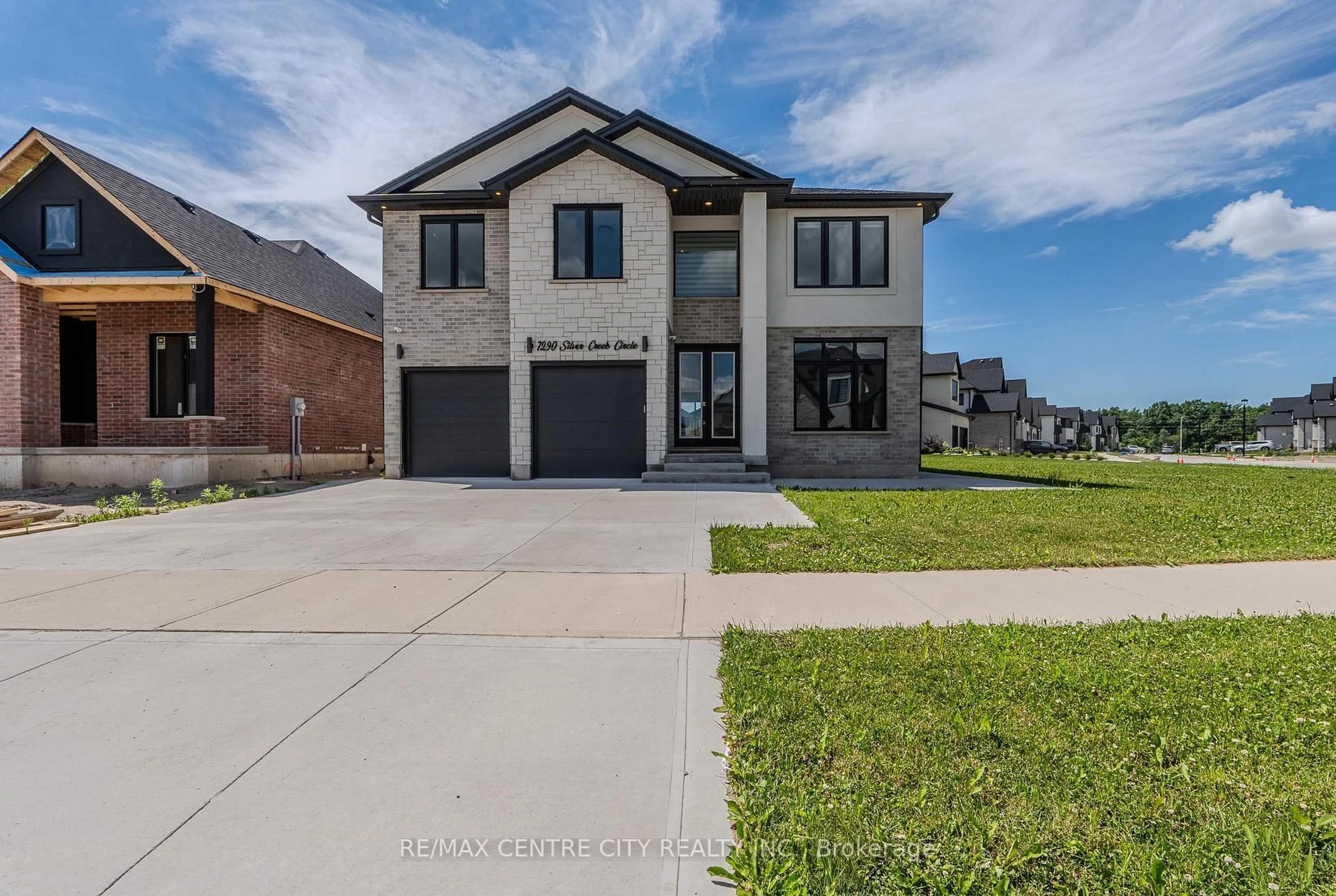 Home with brick exterior material, street for 7290 Silver Creek Circ, London South Ontario N6P 0G9