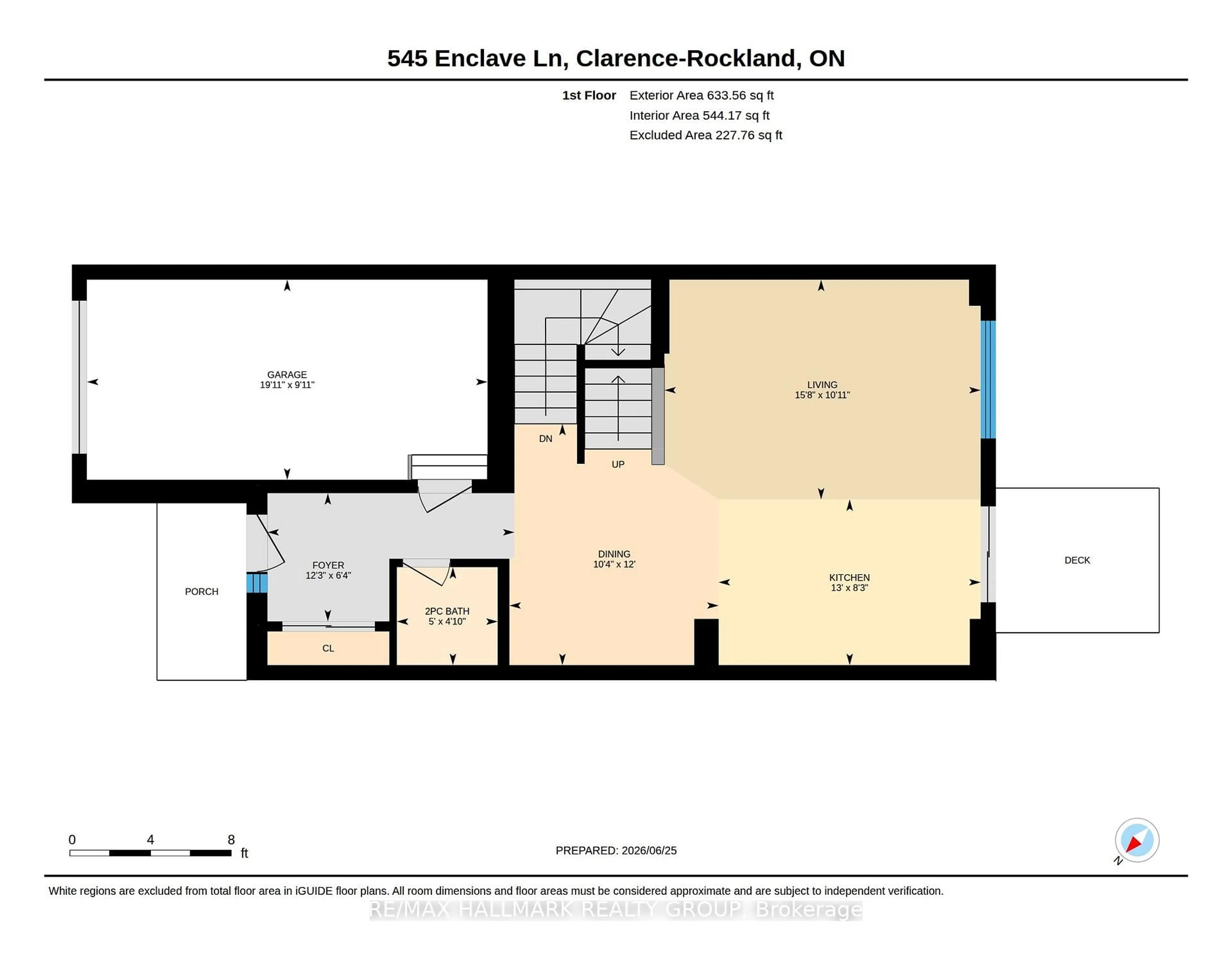 Floor plan for 545 Enclave Lane, Clarence-Rockland Ontario K4K 0M8