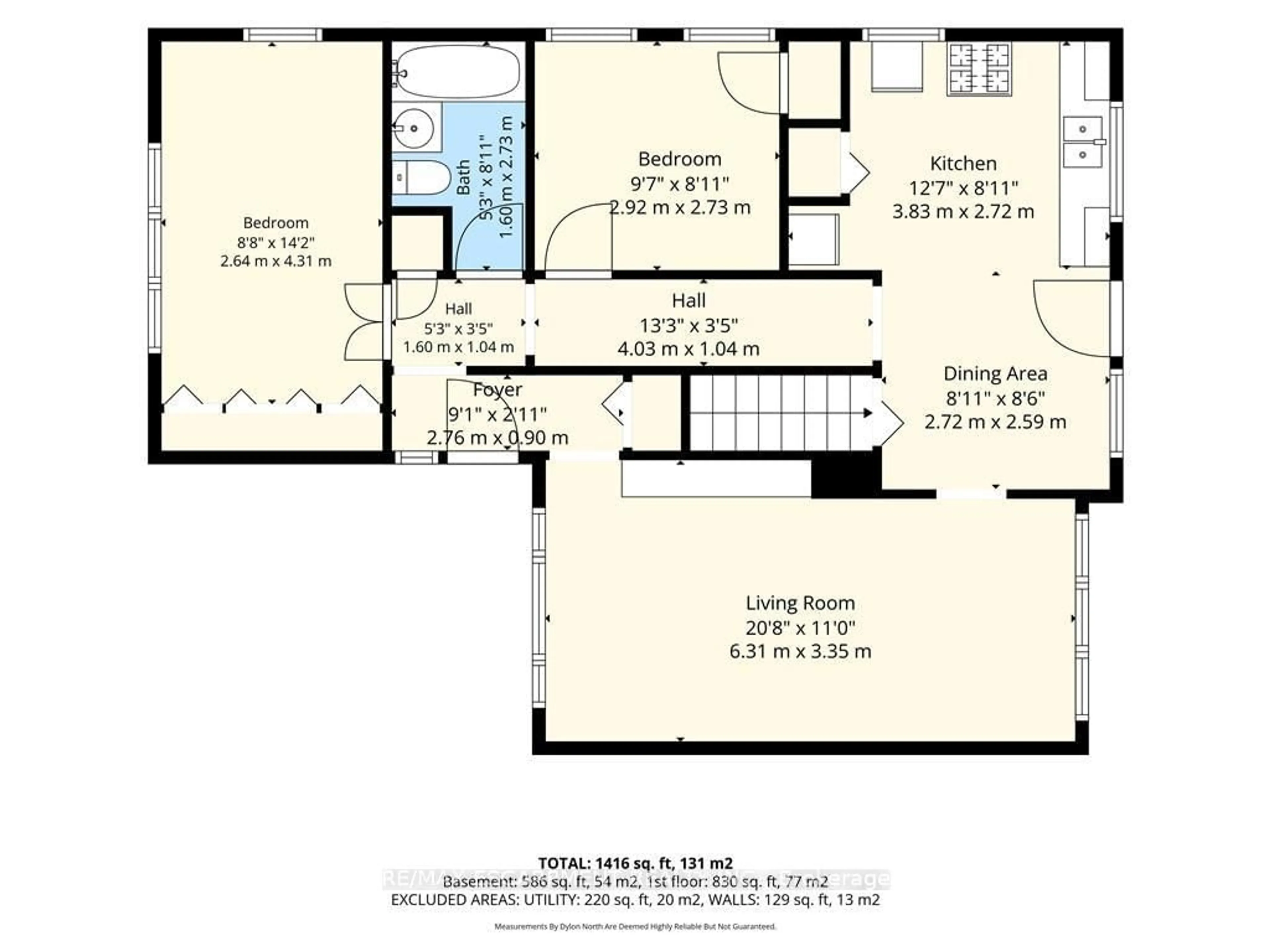 Floor plan for 89 Charlotte St, Hamilton Ontario L9K 4V3