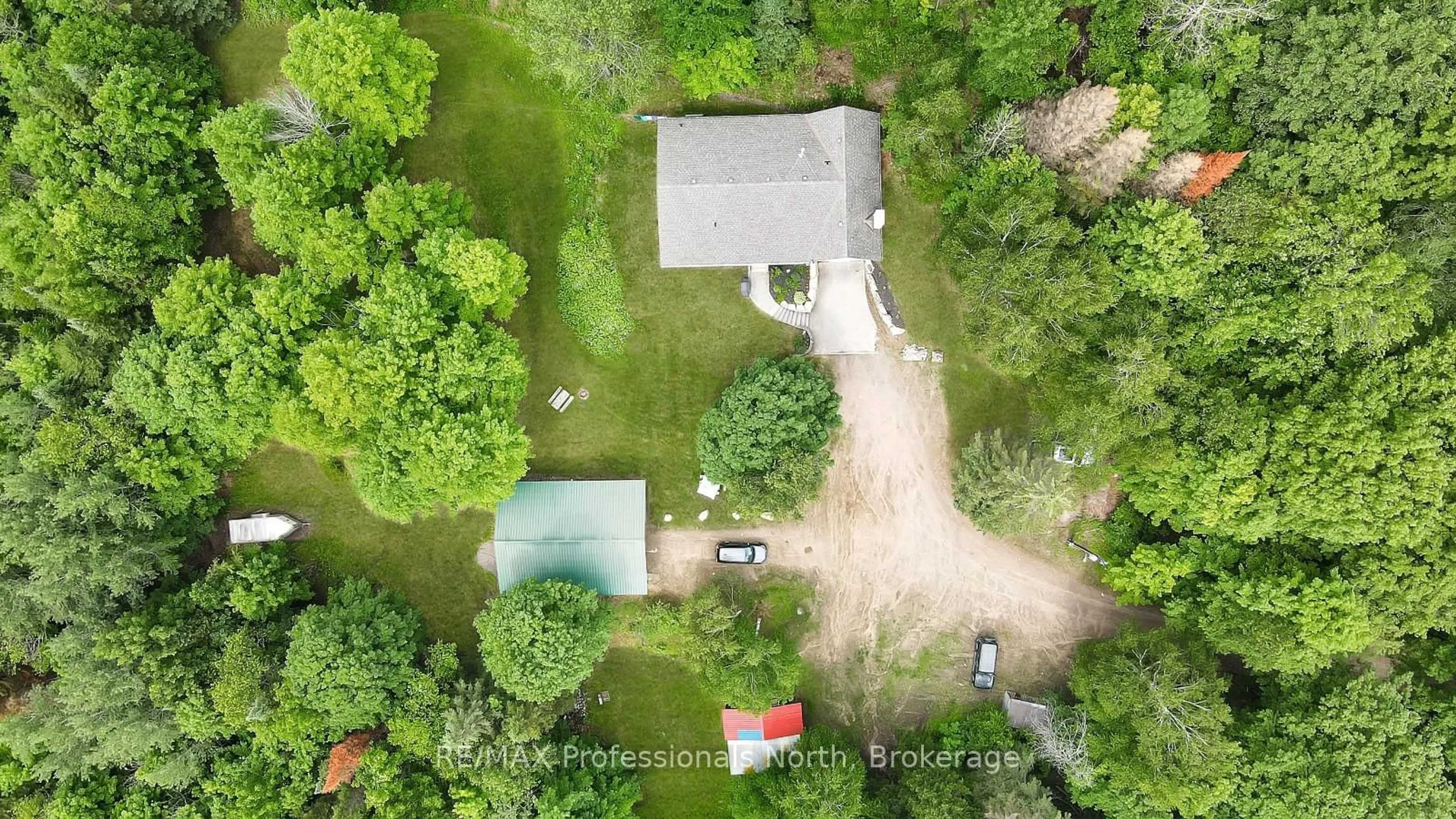 A pic from outside/outdoor area/front of a property/back of a property/a pic from drone, unknown for 17254 Highway 118, Highlands East Ontario K0L 2Y0