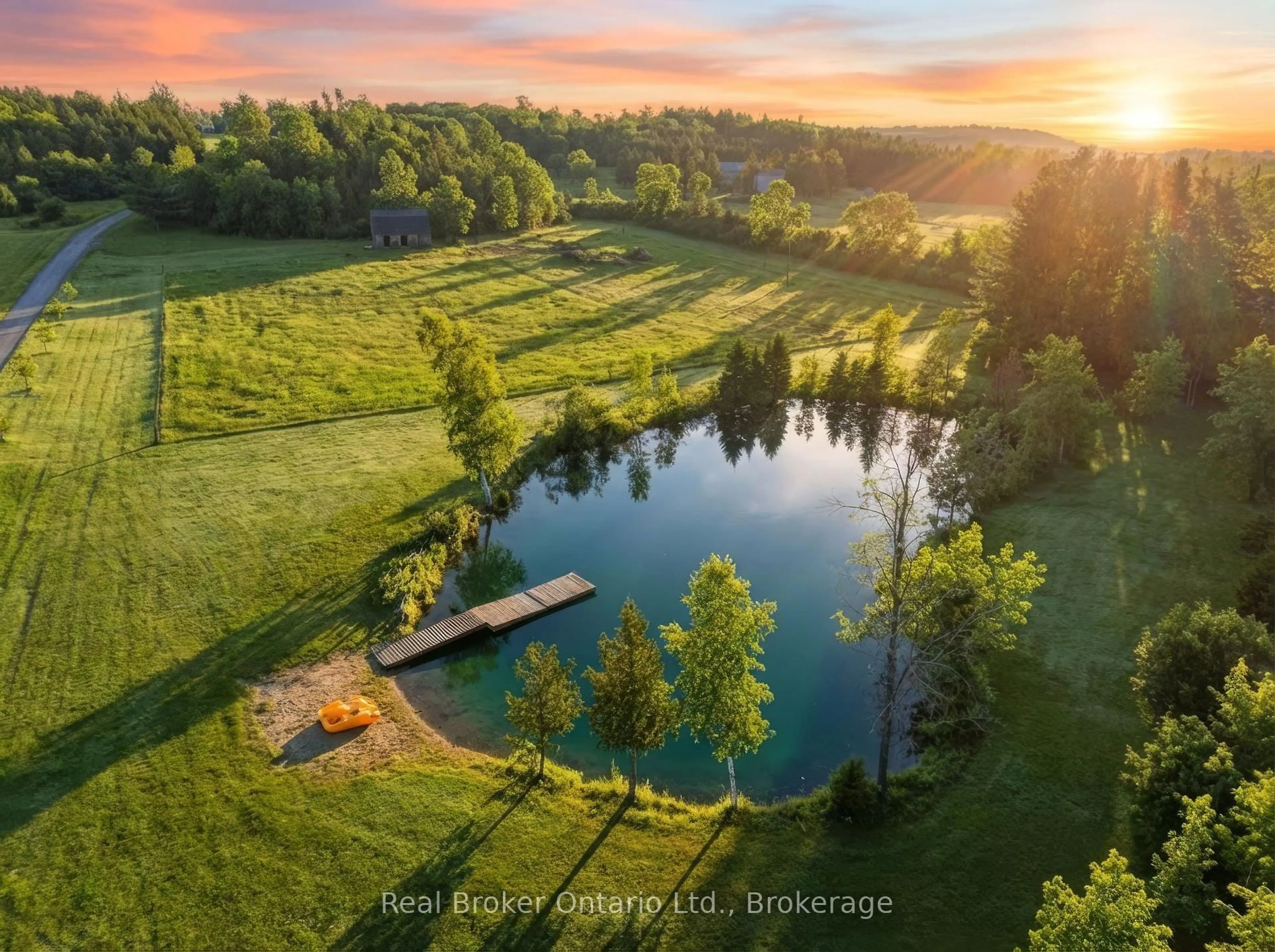 A pic from outside/outdoor area/front of a property/back of a property/a pic from drone, water/lake/river/ocean view for 9639 Sideroad 27 Sdrd, Erin Ontario N0B 1T0