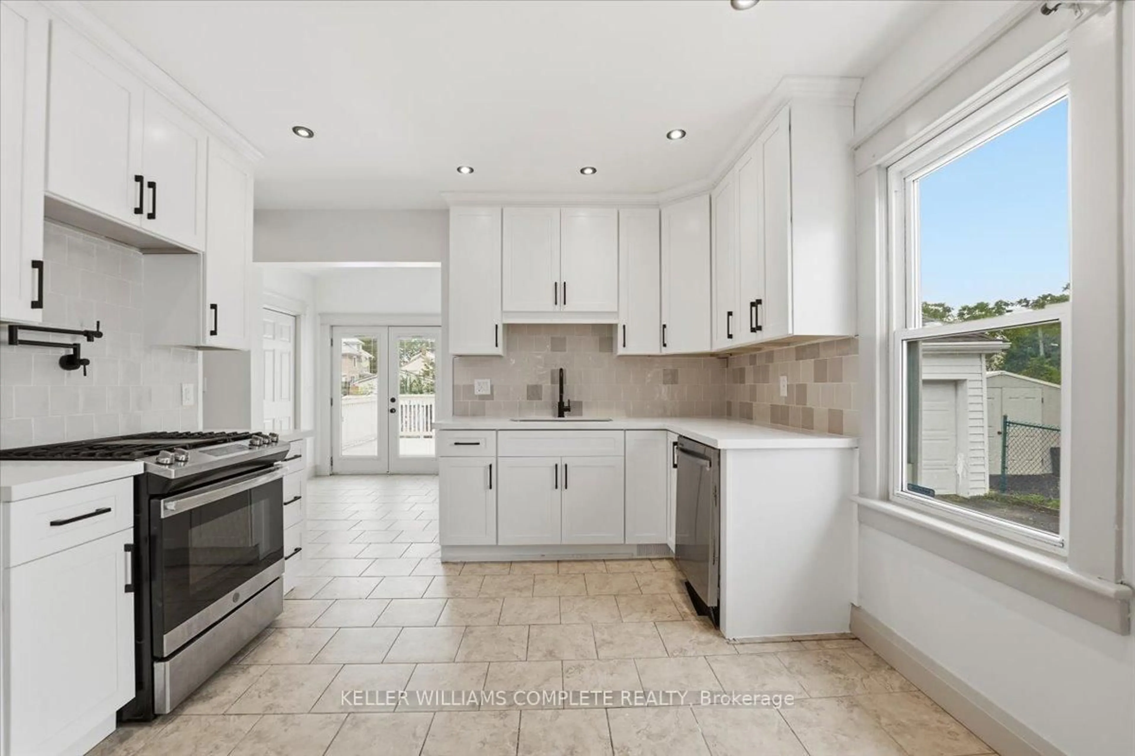Open concept kitchen, ceramic/tile floor for 61 Wallace Ave, Port Colborne Ontario L3K 3X5