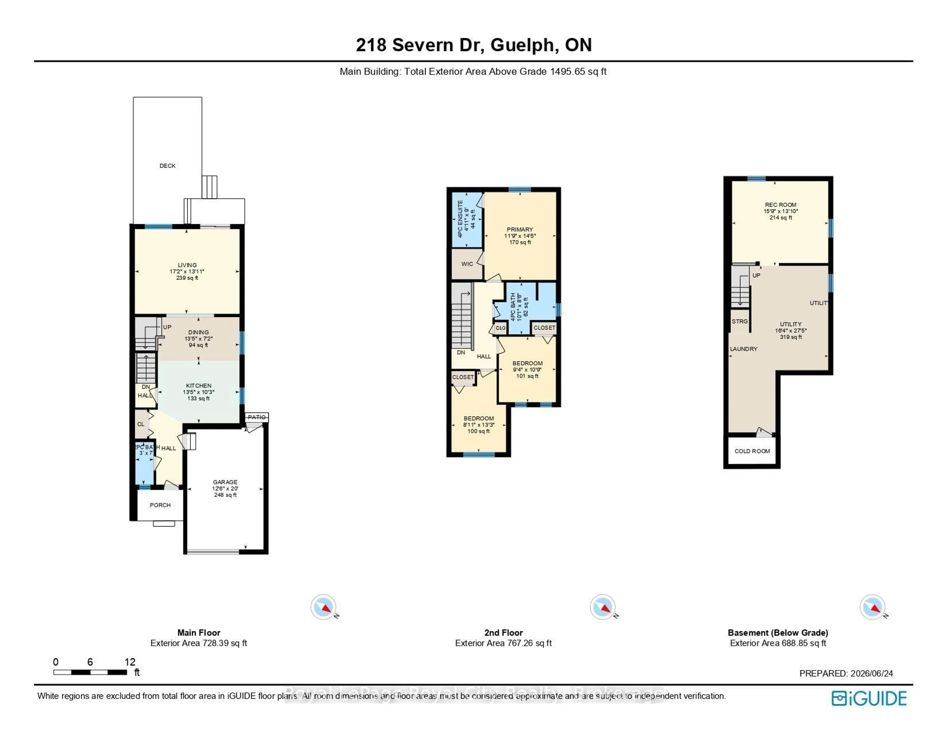 Floor plan for 218 Severn Dr, Guelph Ontario N1E 0C7