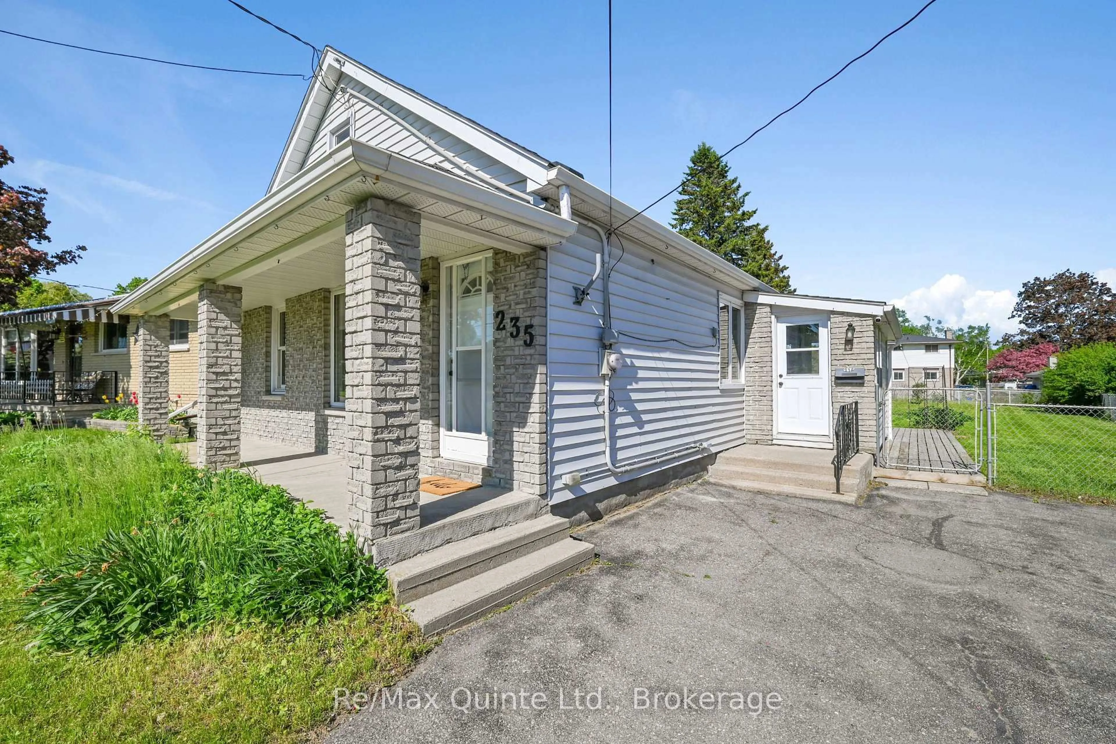 A pic from outside/outdoor area/front of a property/back of a property/a pic from drone, street for 235 Byron St, Quinte West Ontario K8V 2Z2