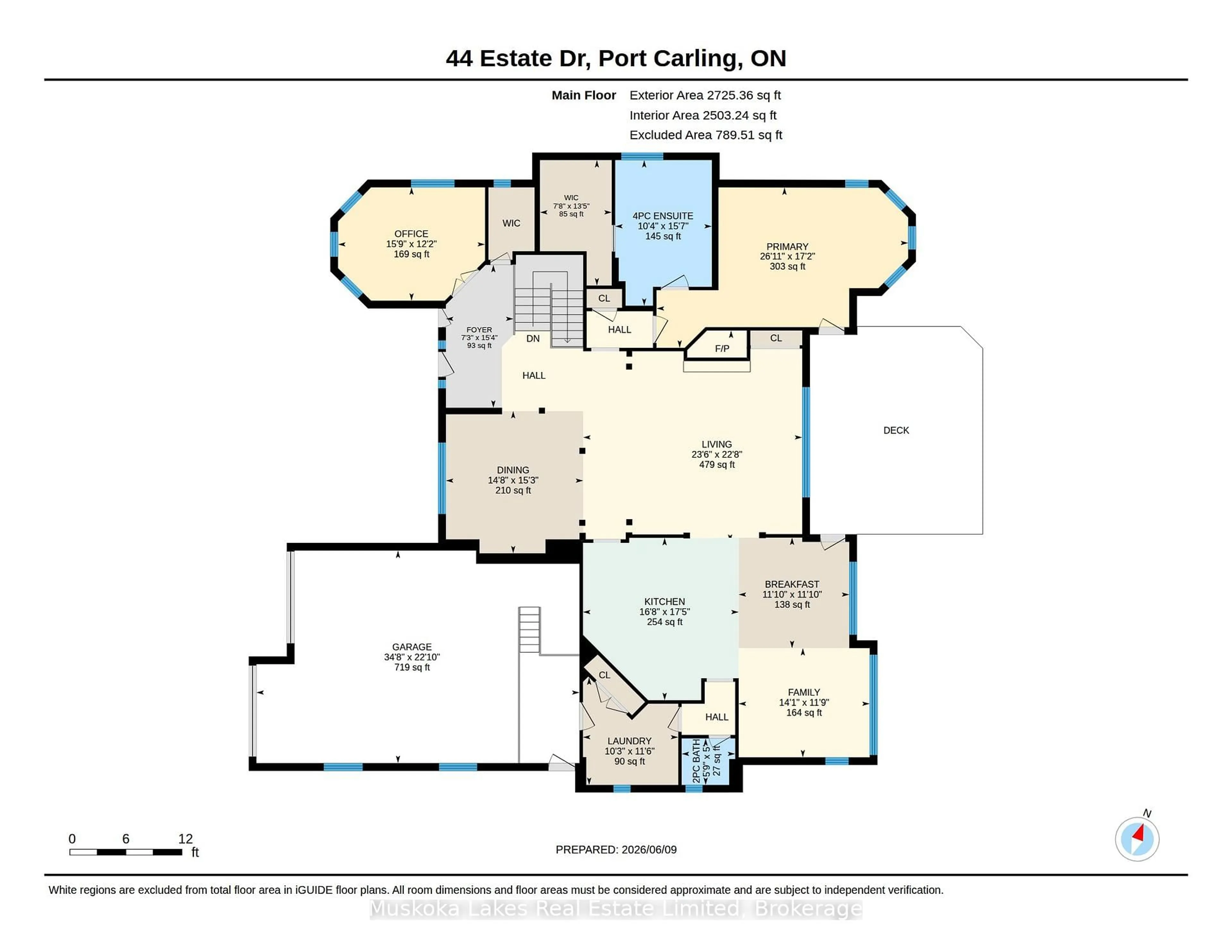 Floor plan for 44 Estate Dr, Muskoka Lakes Ontario P0B 1J0