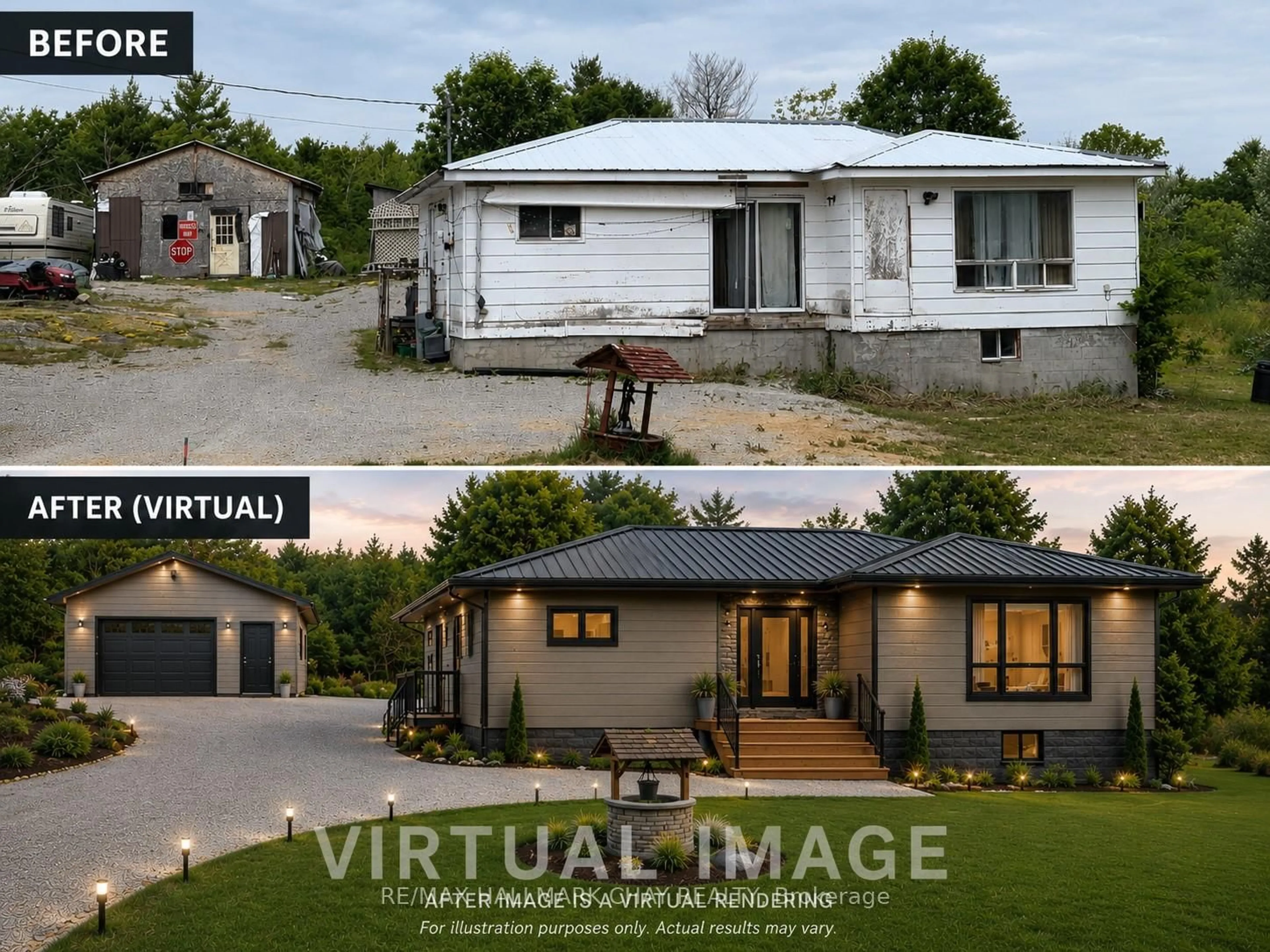 A pic from outside/outdoor area/front of a property/back of a property/a pic from drone, street for 1594 Honey Harbour Rd, Georgian Bay Ontario L0K 1S0