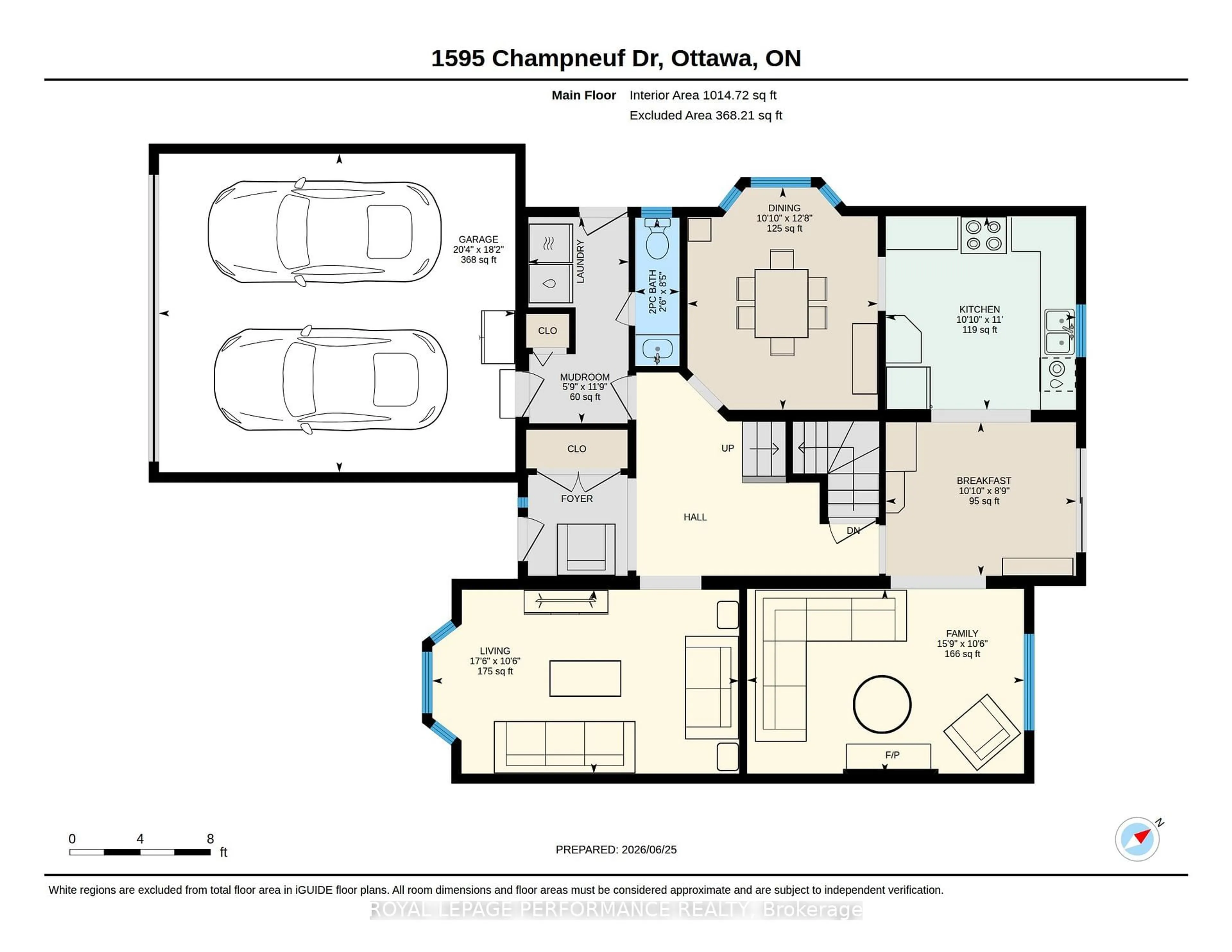 Floor plan for 1595 Champneuf Dr, Orleans Ontario K1C 6B6