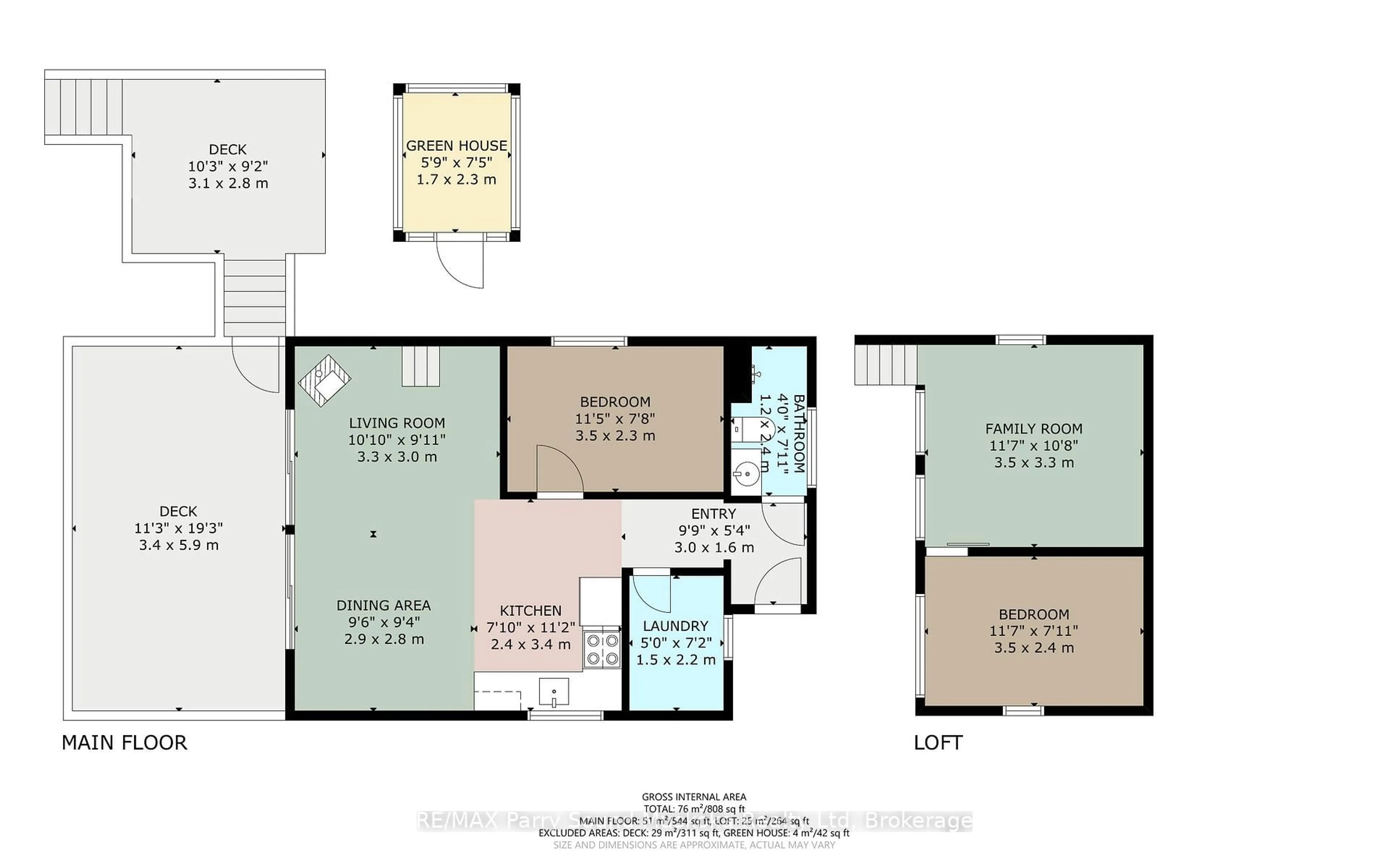 Floor plan for 54-56 Shebeshekong Estates Rd, Carling Ontario P0G 1G0