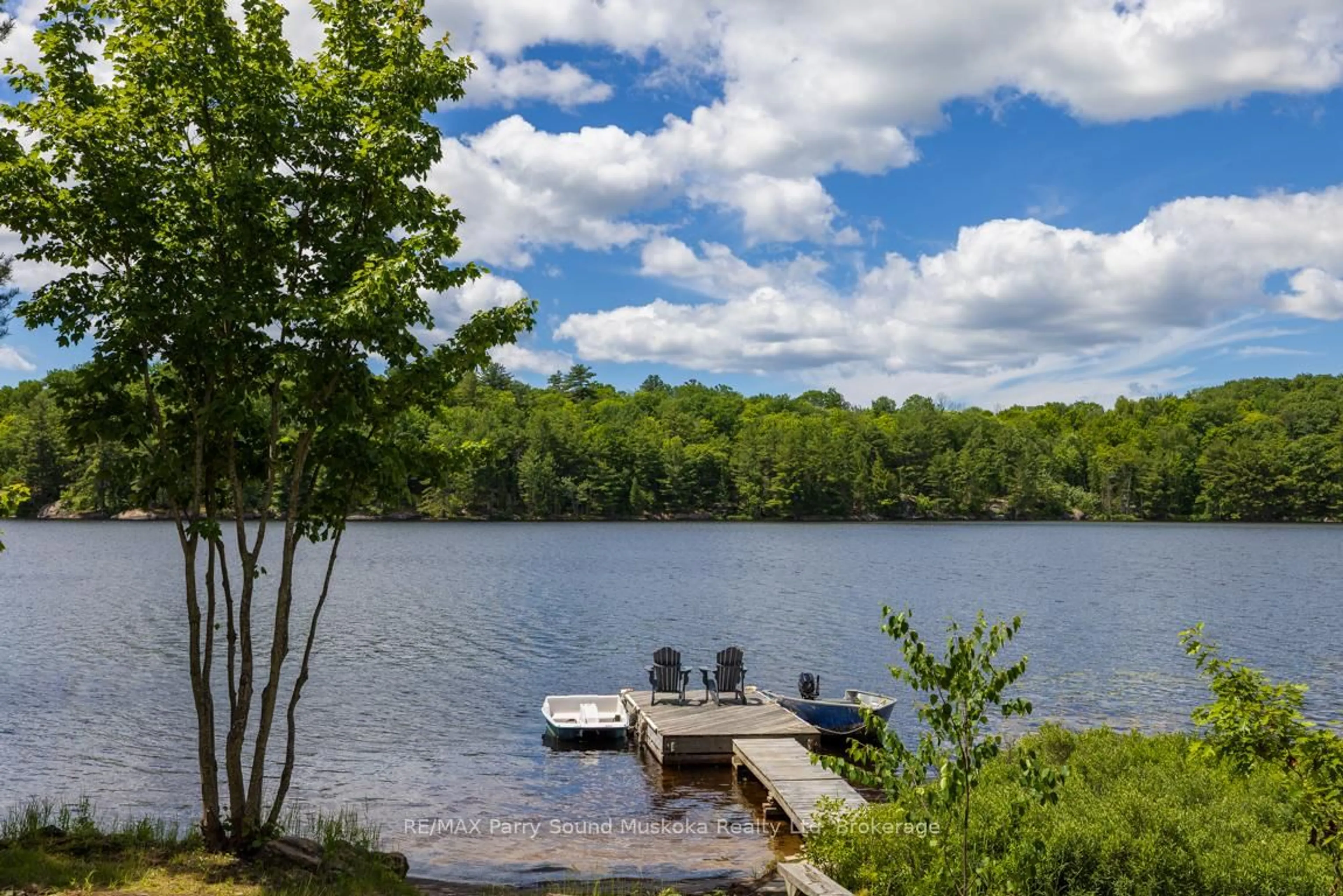 Patio, water/lake/river/ocean view for 54-56 Shebeshekong Estates Rd, Carling Ontario P0G 1G0