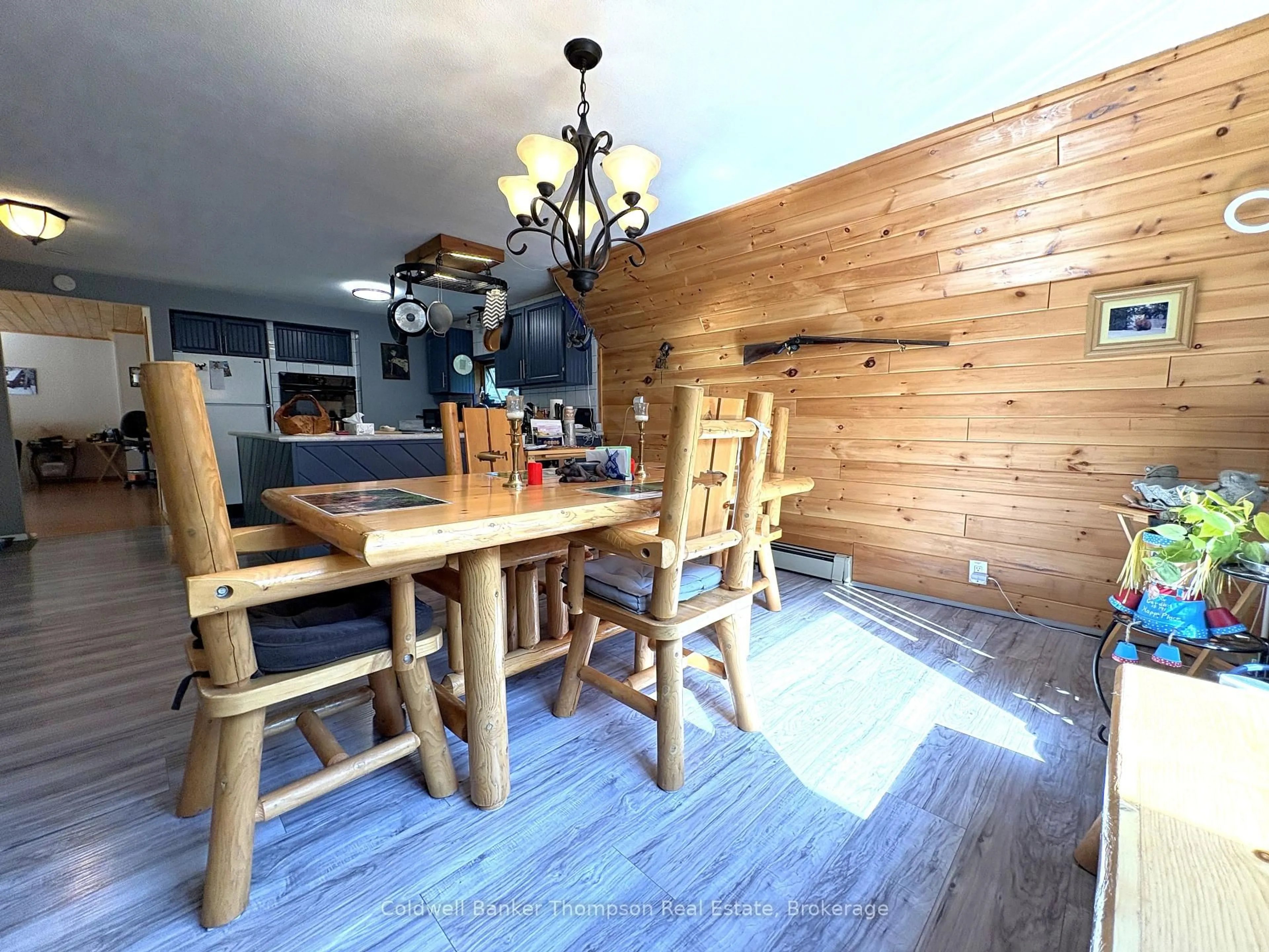 Dining room, wood/laminate floor for 273 Simpson's Hill Rd, Machar Ontario P0A 1X0