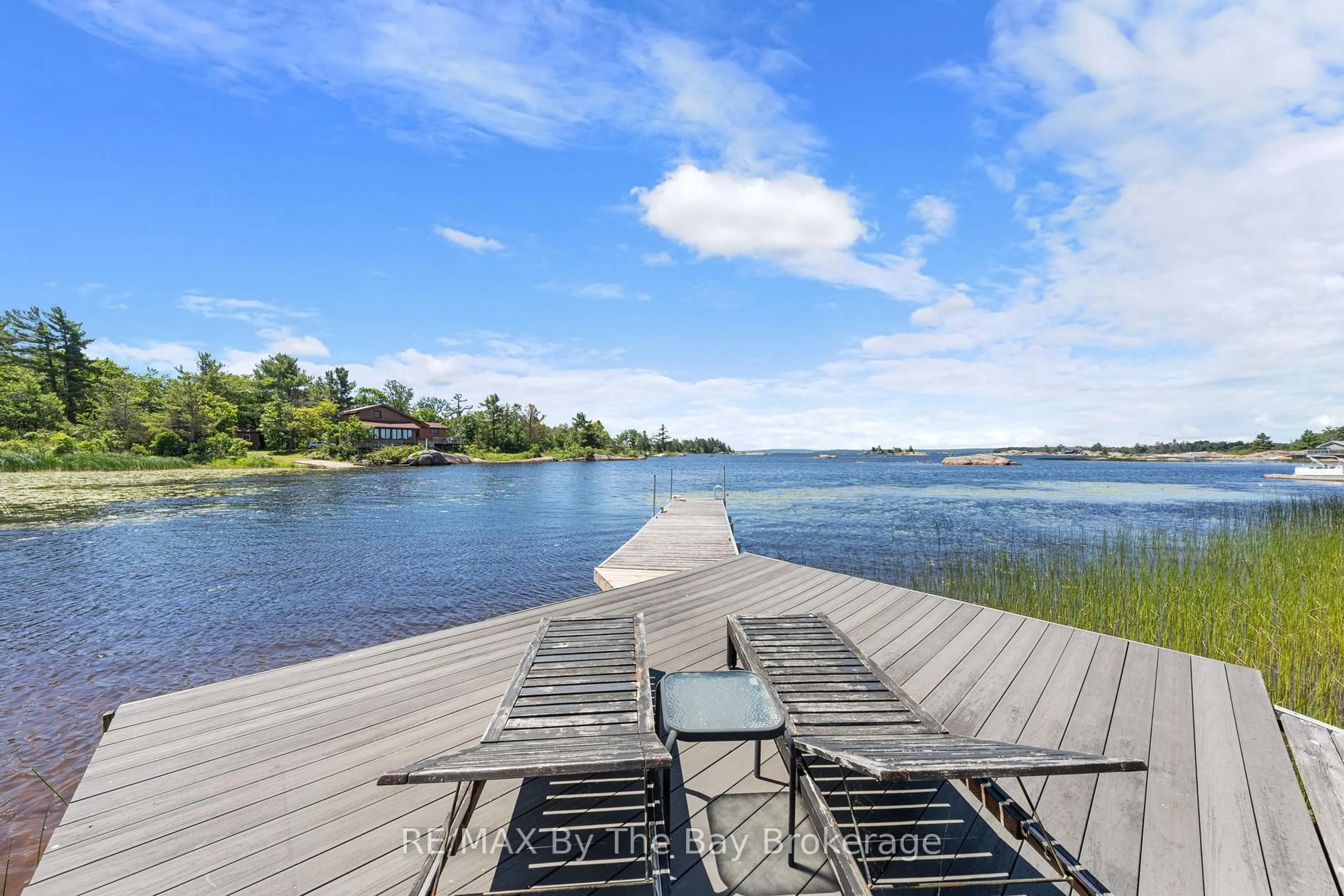 Patio, water/lake/river/ocean view for 151 Macey Bay Rd, Georgian Bay Ontario L0K 1S0