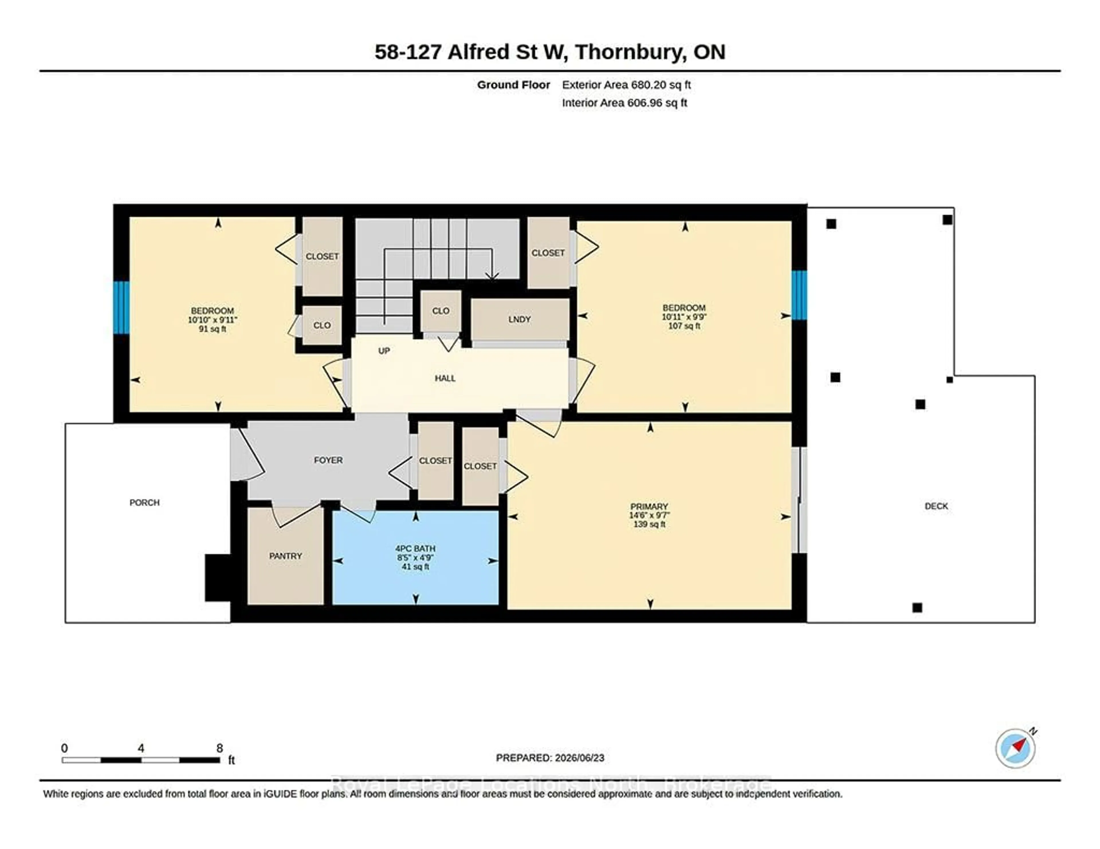 Floor plan for 127 Alfred St #58, Blue Mountains Ontario N0H 2P0