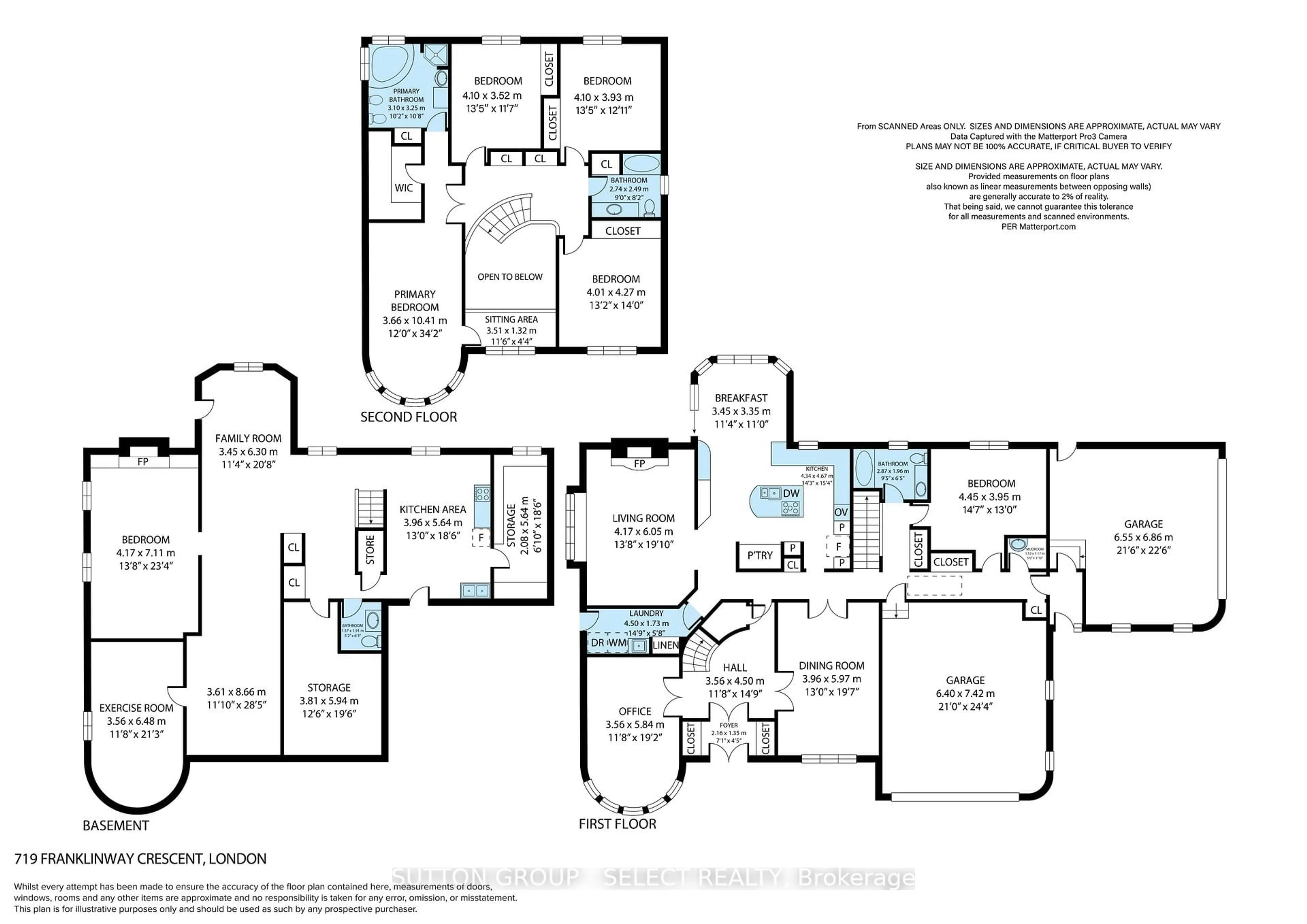 Floor plan for 719 Franklinway Cres, London North Ontario N6G 5C8