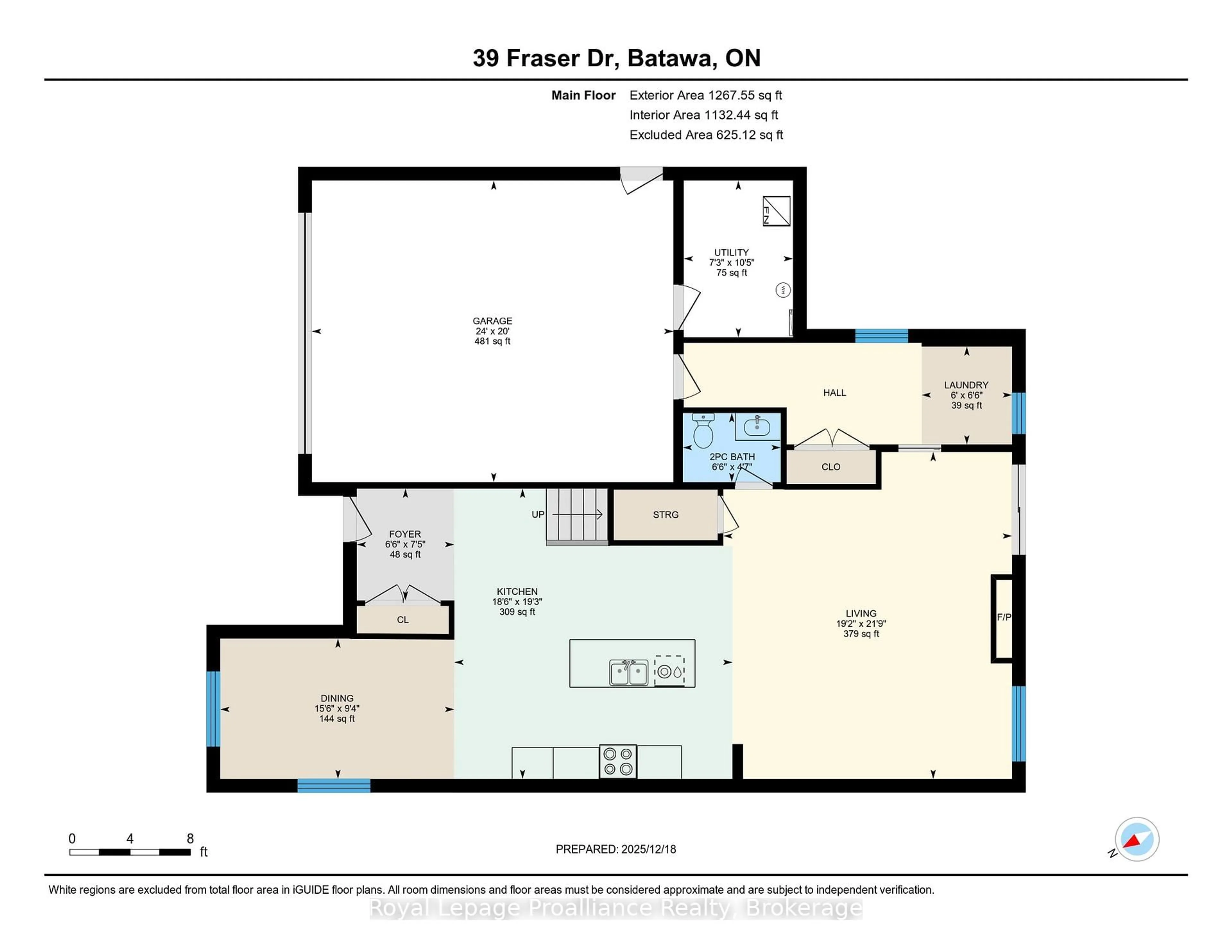 Floor plan for 39 Fraser Dr, Quinte West Ontario K0K 1E0