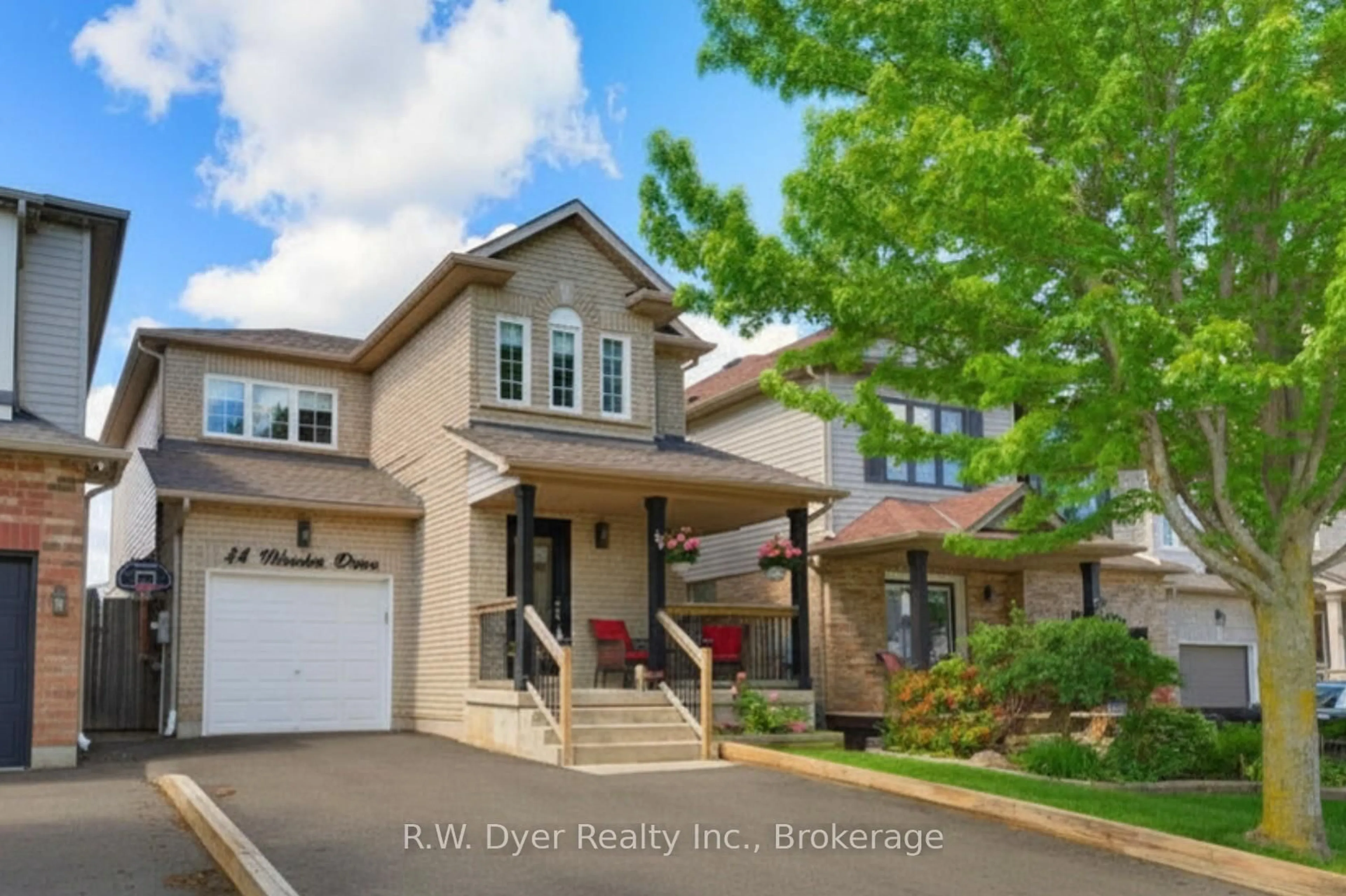 Home with brick exterior material, street for 84 Wheeler Dr, Cambridge Ontario N1P 1G3