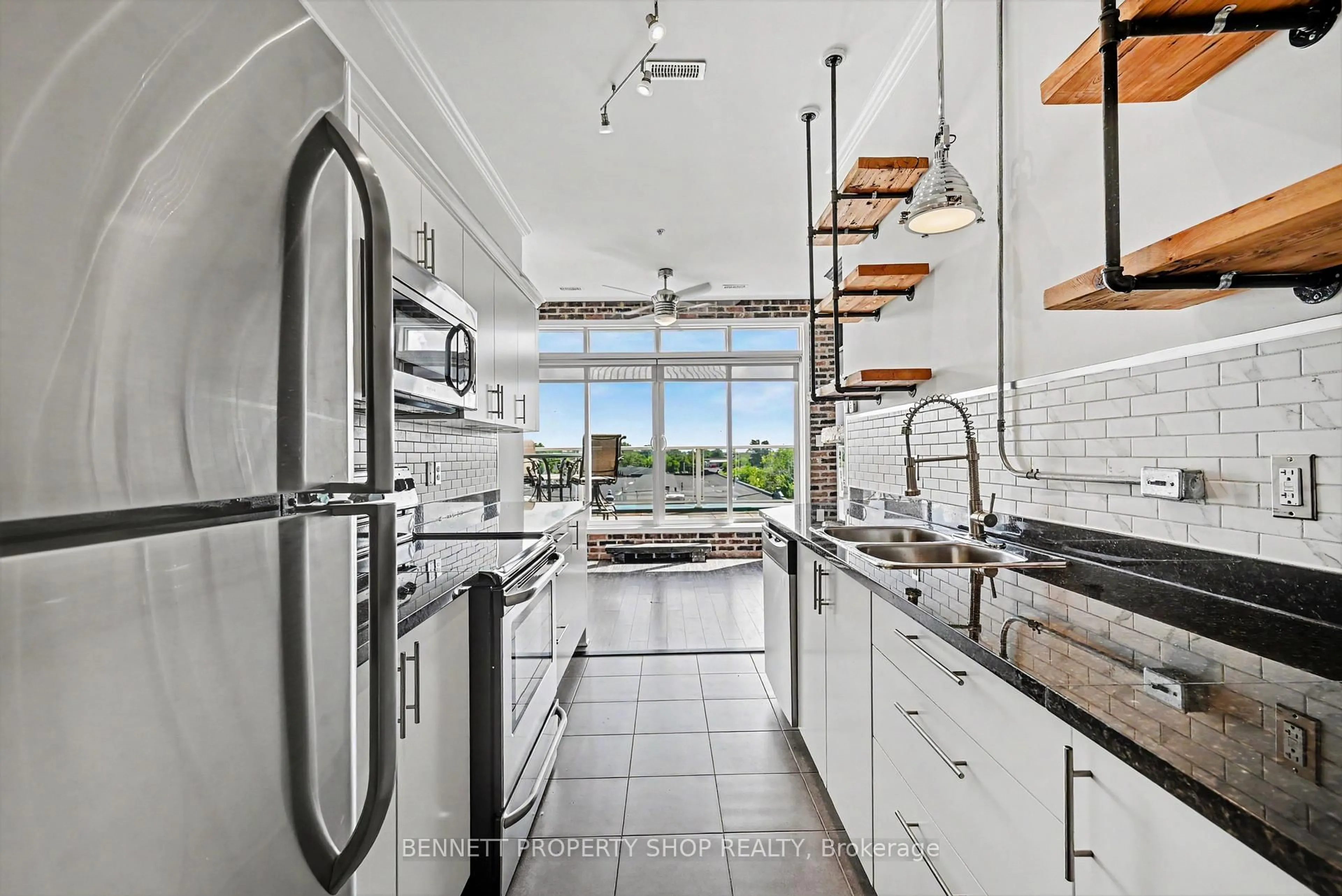 Contemporary kitchen, ceramic/tile floor for 703 Cotton Mill St #303, Cornwall Ontario K6H 0E7