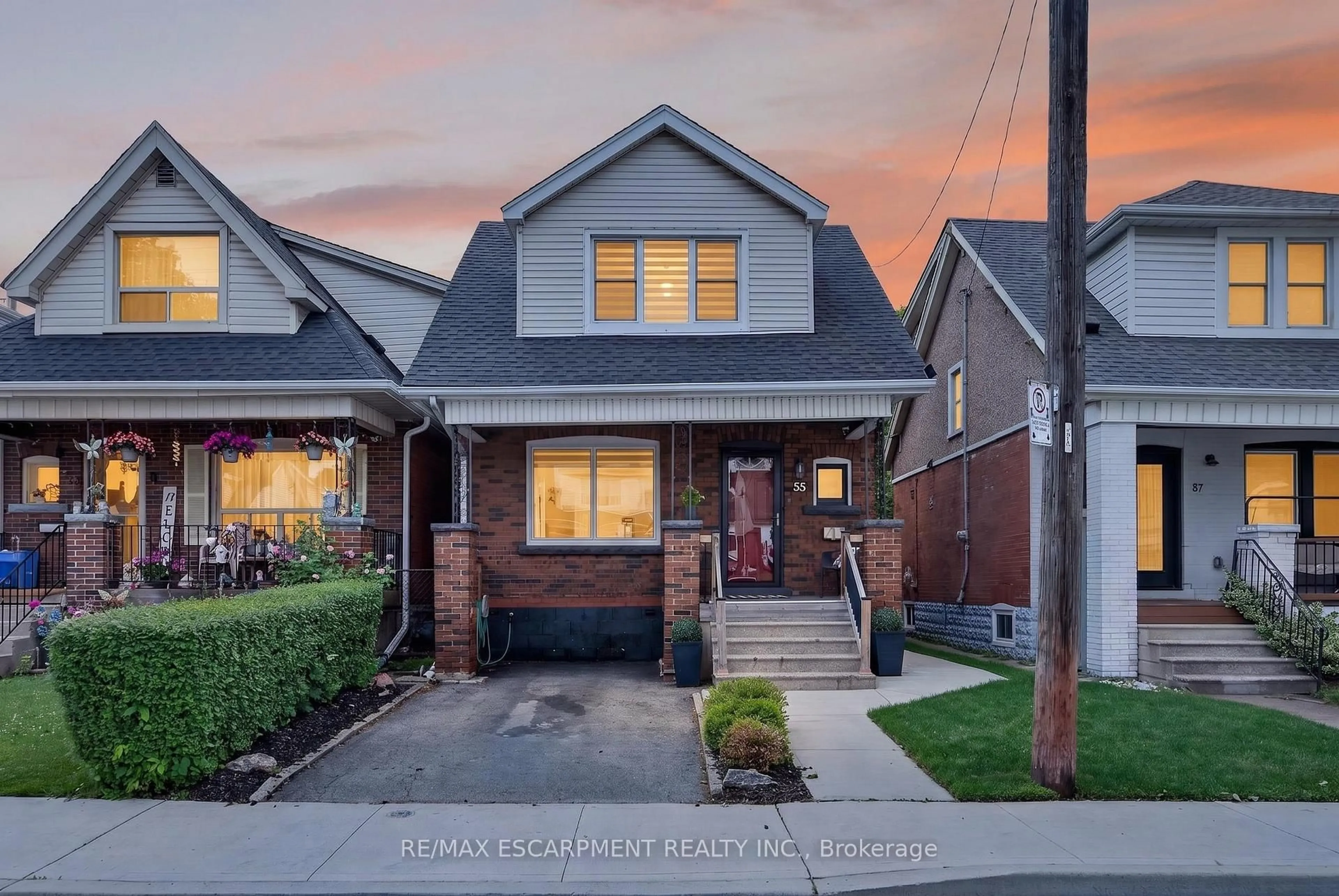 Home with brick exterior material, street for 55 Cameron Ave, Hamilton Ontario L8H 4Z1