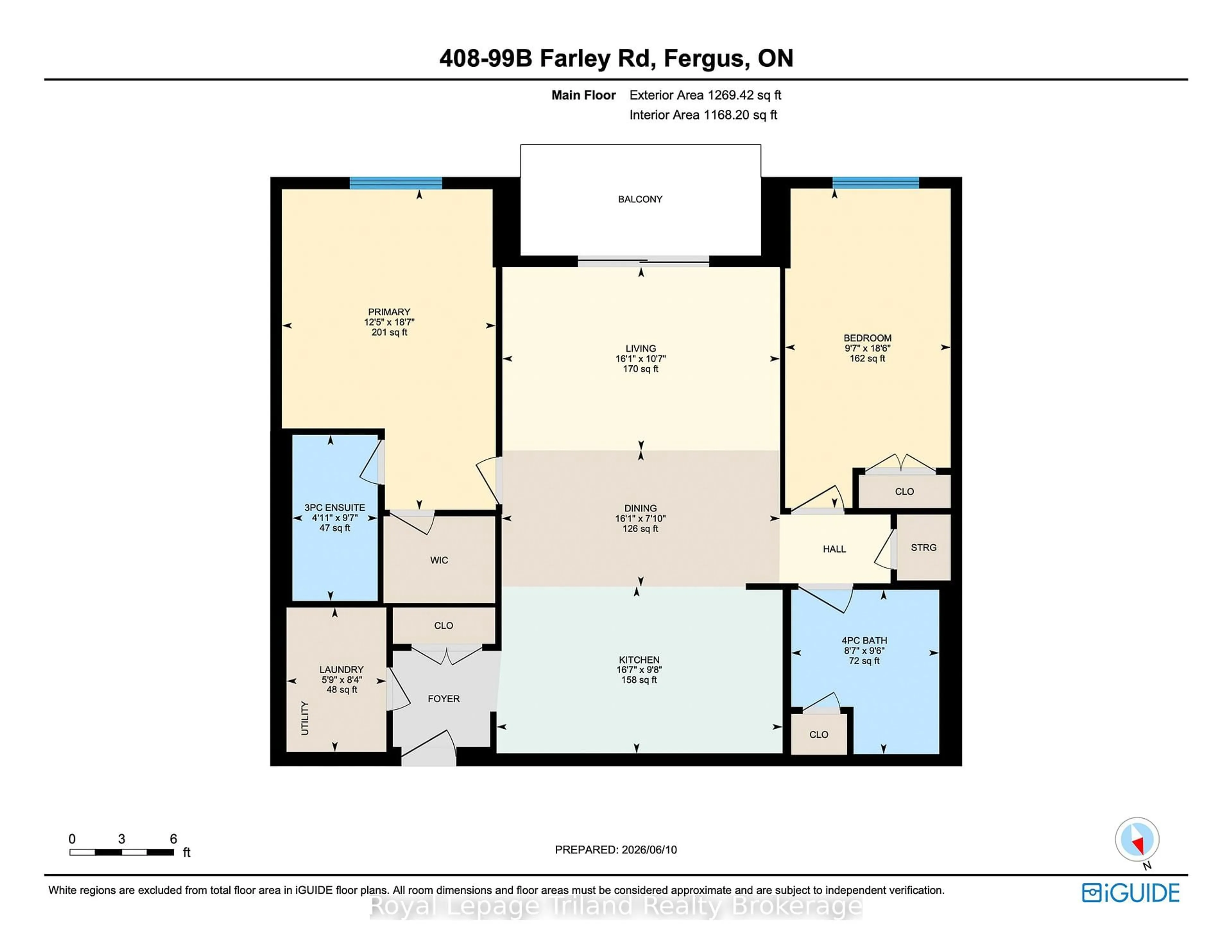 Floor plan for 408-99B Farley Rd, Centre Wellington Ontario N1M 0K5