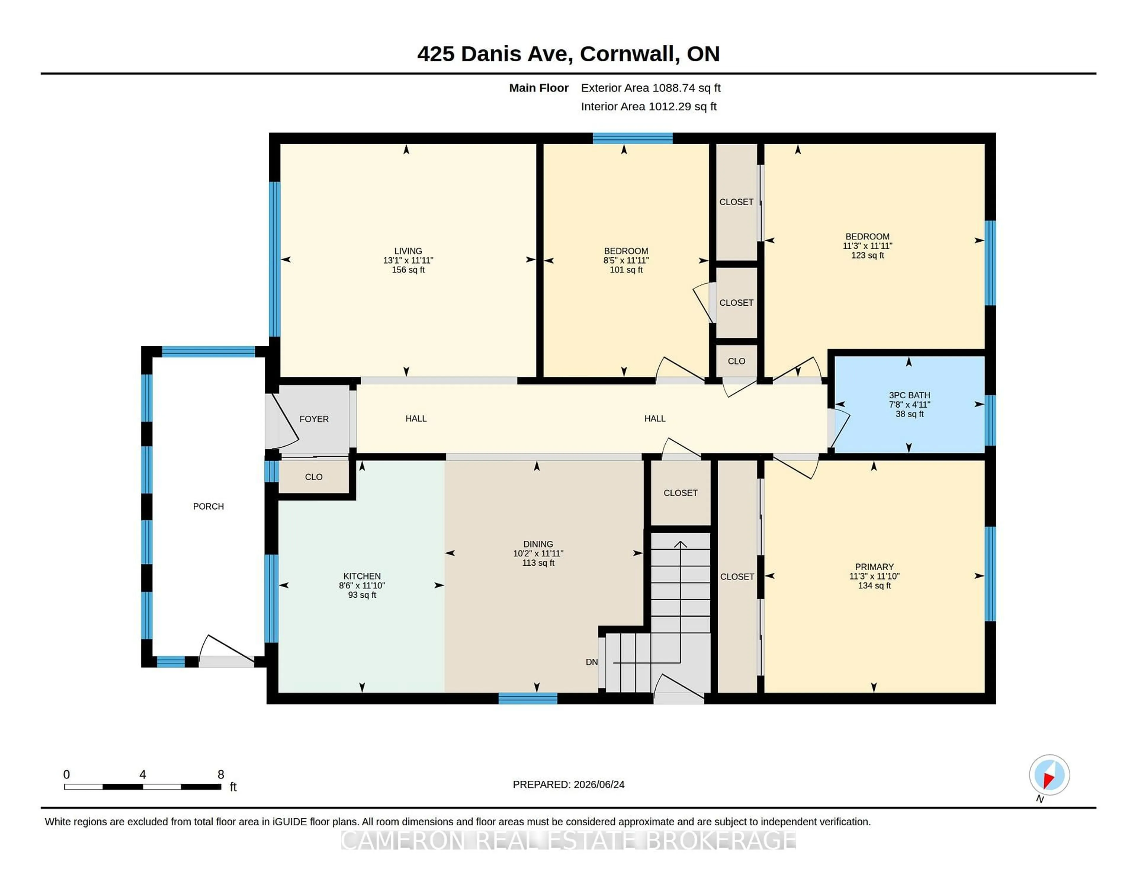 Floor plan for 425 Danis Ave, Cornwall Ontario K6H 5G2