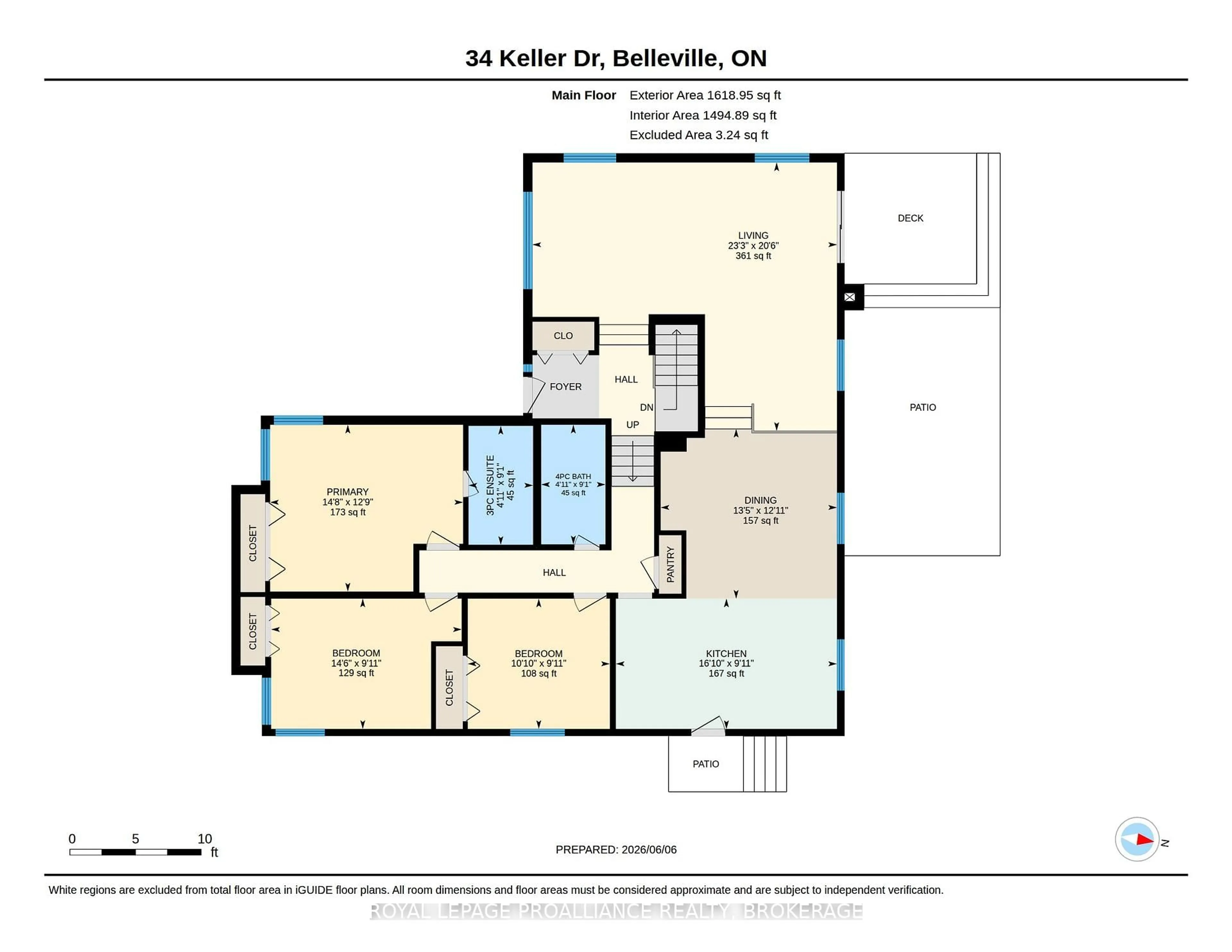 Floor plan for 34 Keller Dr, Belleville Ontario K8P 4B4