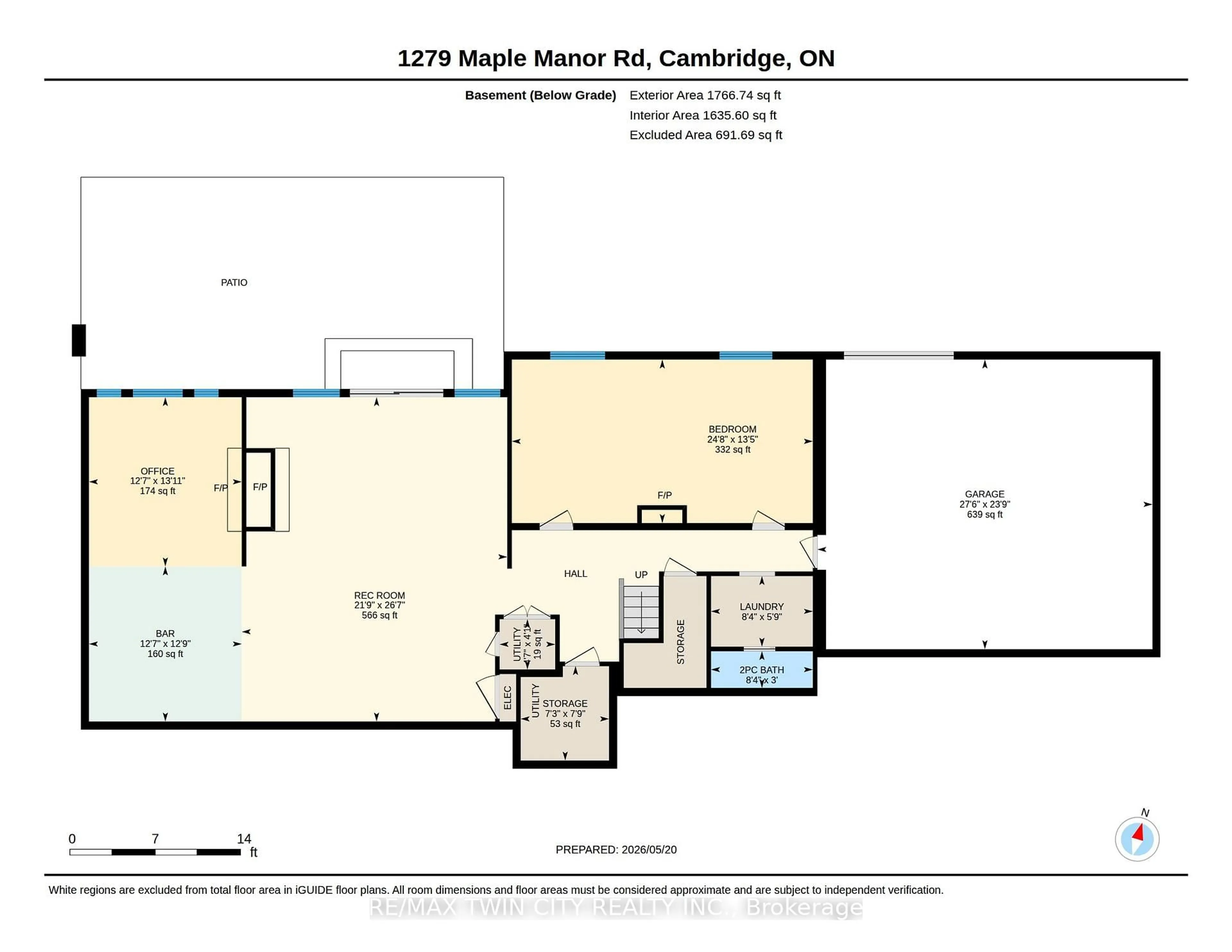 Floor plan for 1279 Maple Manor Rd, North Dumfries Ontario N1P 0A1