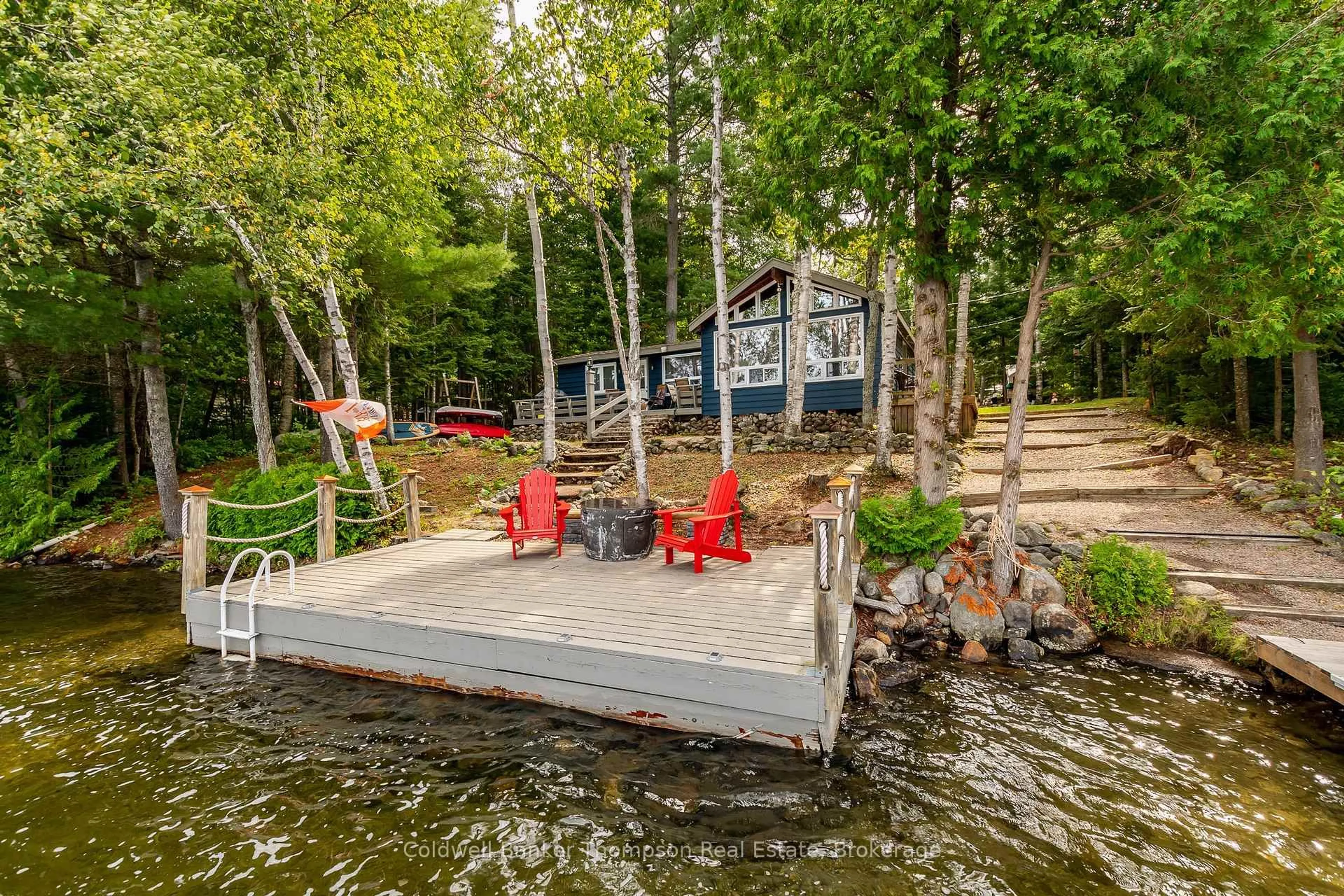 Patio, water/lake/river/ocean view for 602 Grass Lake Rd, Kearney Ontario P0A 1M0
