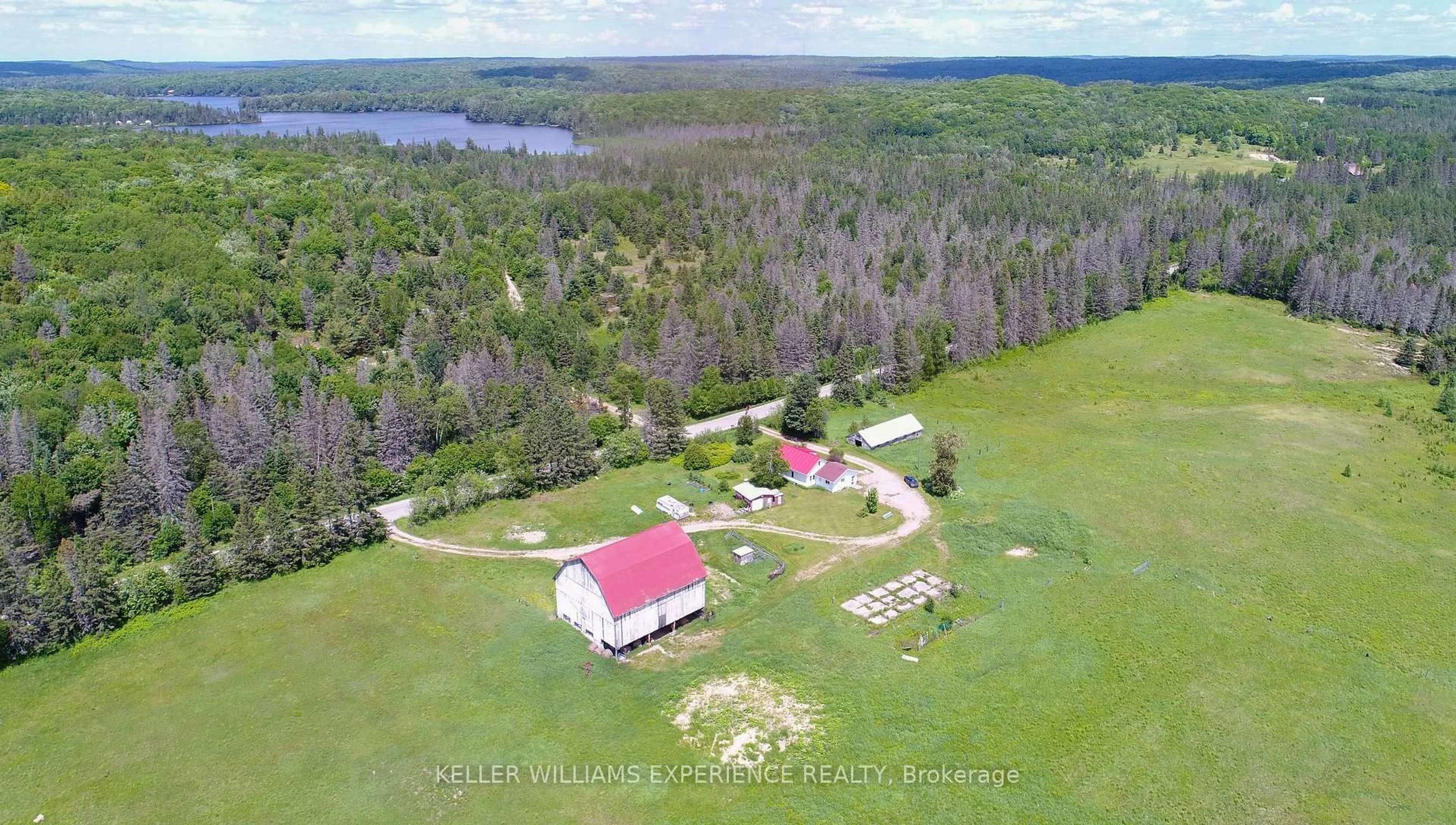 A pic from outside/outdoor area/front of a property/back of a property/a pic from drone, water/lake/river/ocean view for 3505 Boundary Rd, Parry Sound Remote Area Ontario P0A 1X0