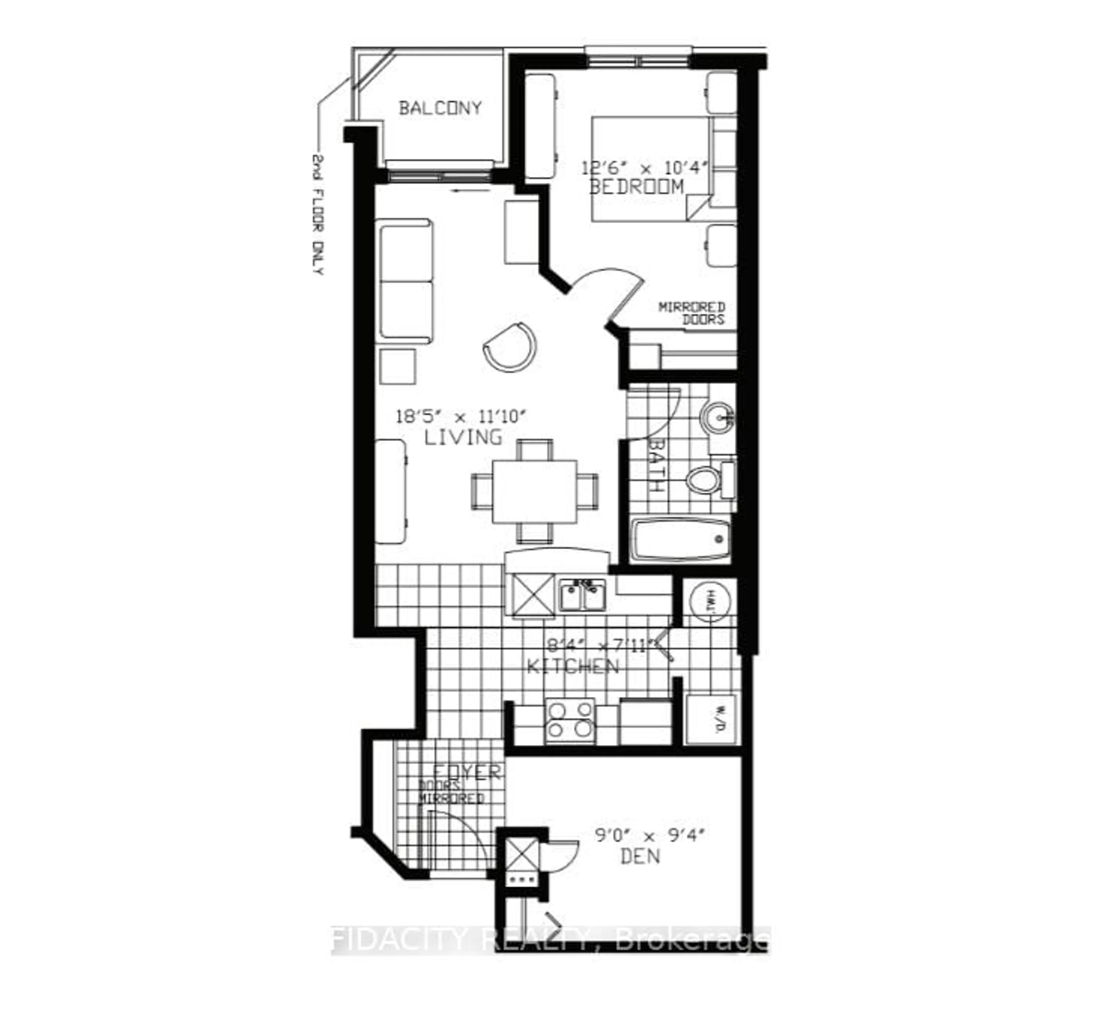 Floor plan for 314 Central Park Dr #602, Ottawa Ontario K2C 0R2