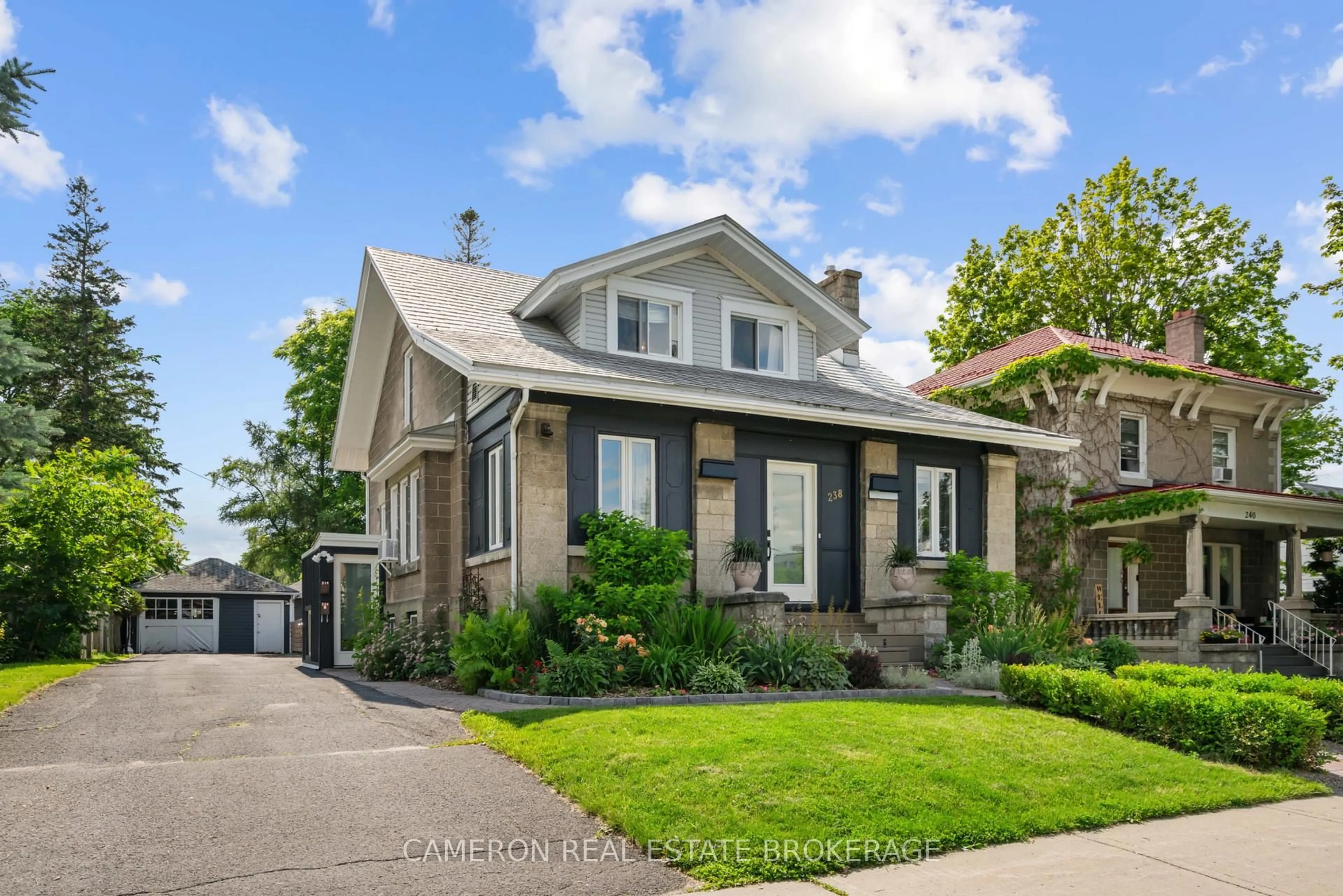 Home with vinyl exterior material, street for 238-238B Augustus St, Cornwall Ontario K6J 3W3