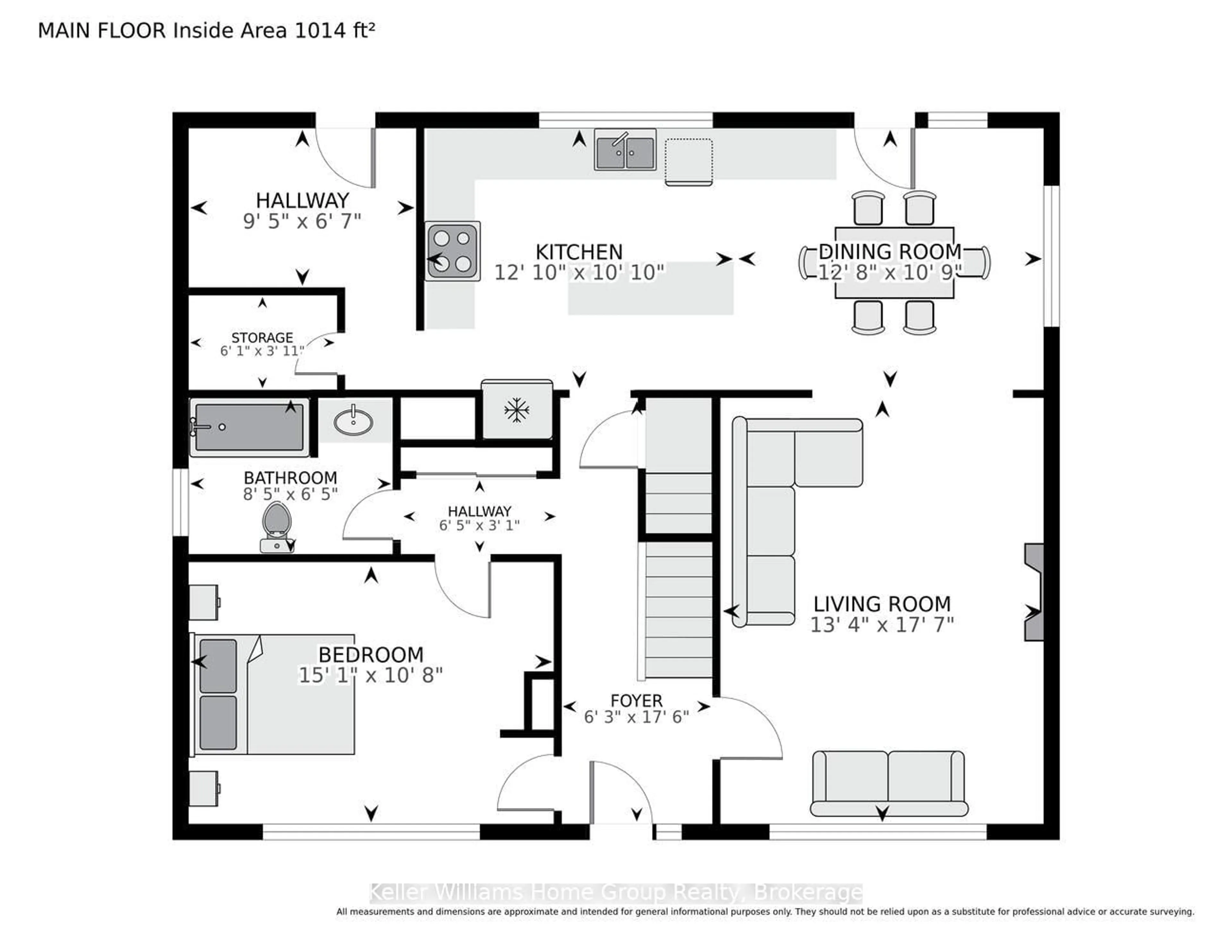 Floor plan for 15 Central St, Guelph Ontario N1H 4K4