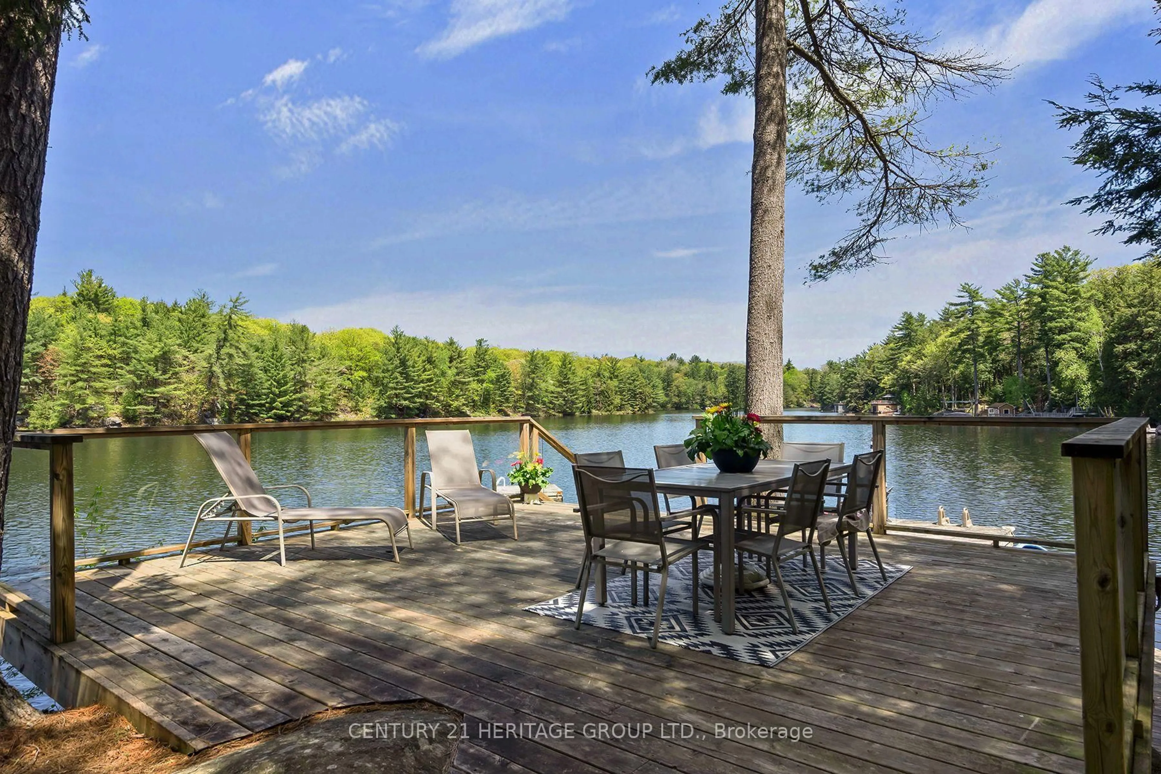 Patio, water/lake/river/ocean view for 46 Goddard Cres, Seguin Ontario P2A 0B2