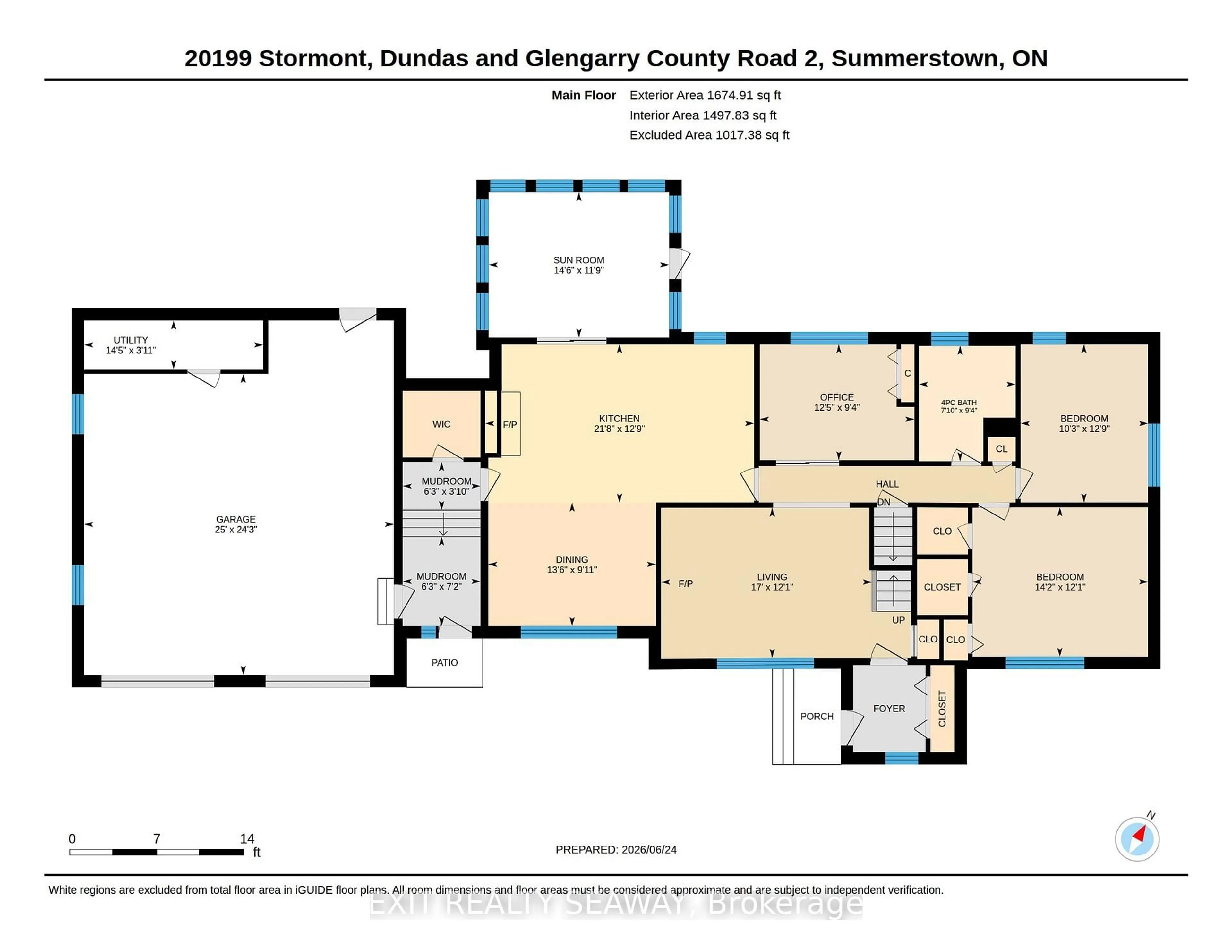 Floor plan for 20199 County Rd 2 Rd, South Glengarry Ontario K0C 2E0